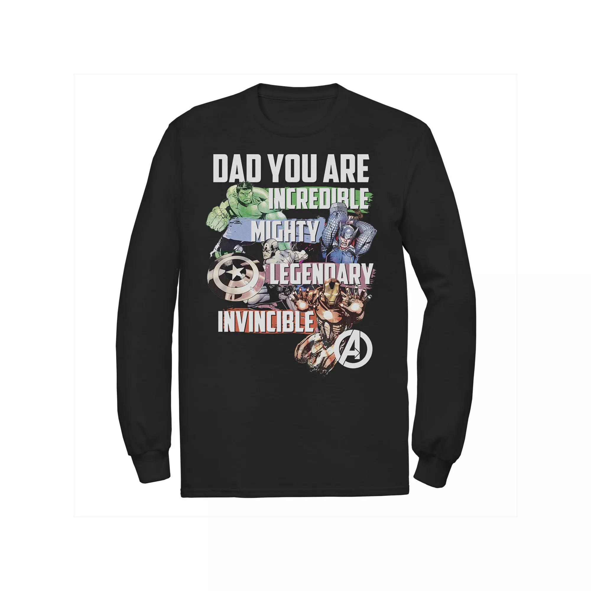 Mens Marvel Avengers Dad You Are Incredible Tee Product Image