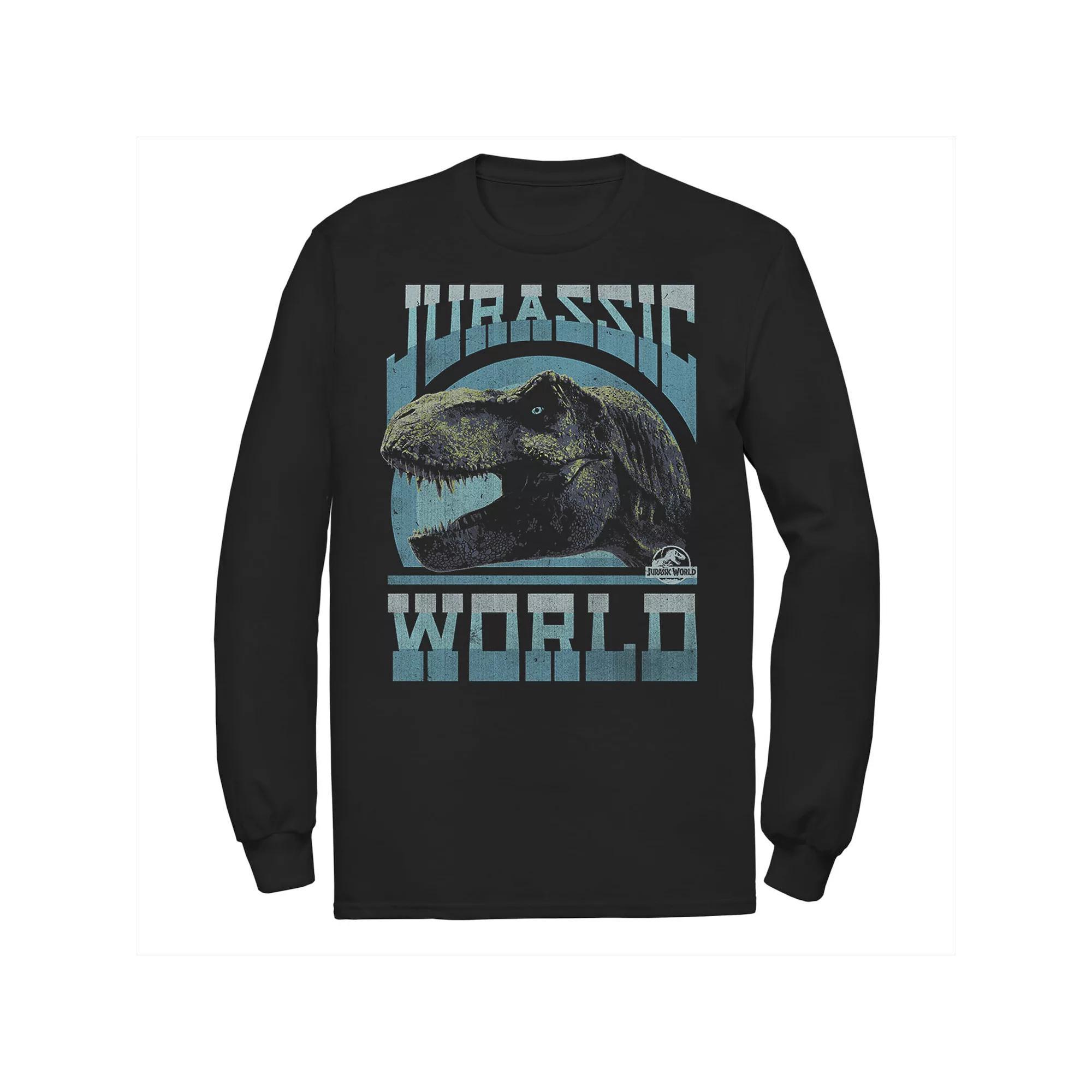 Men's Jurassic World Two T-Rex Vintage Profile Tee, Size: Large, Blue Product Image