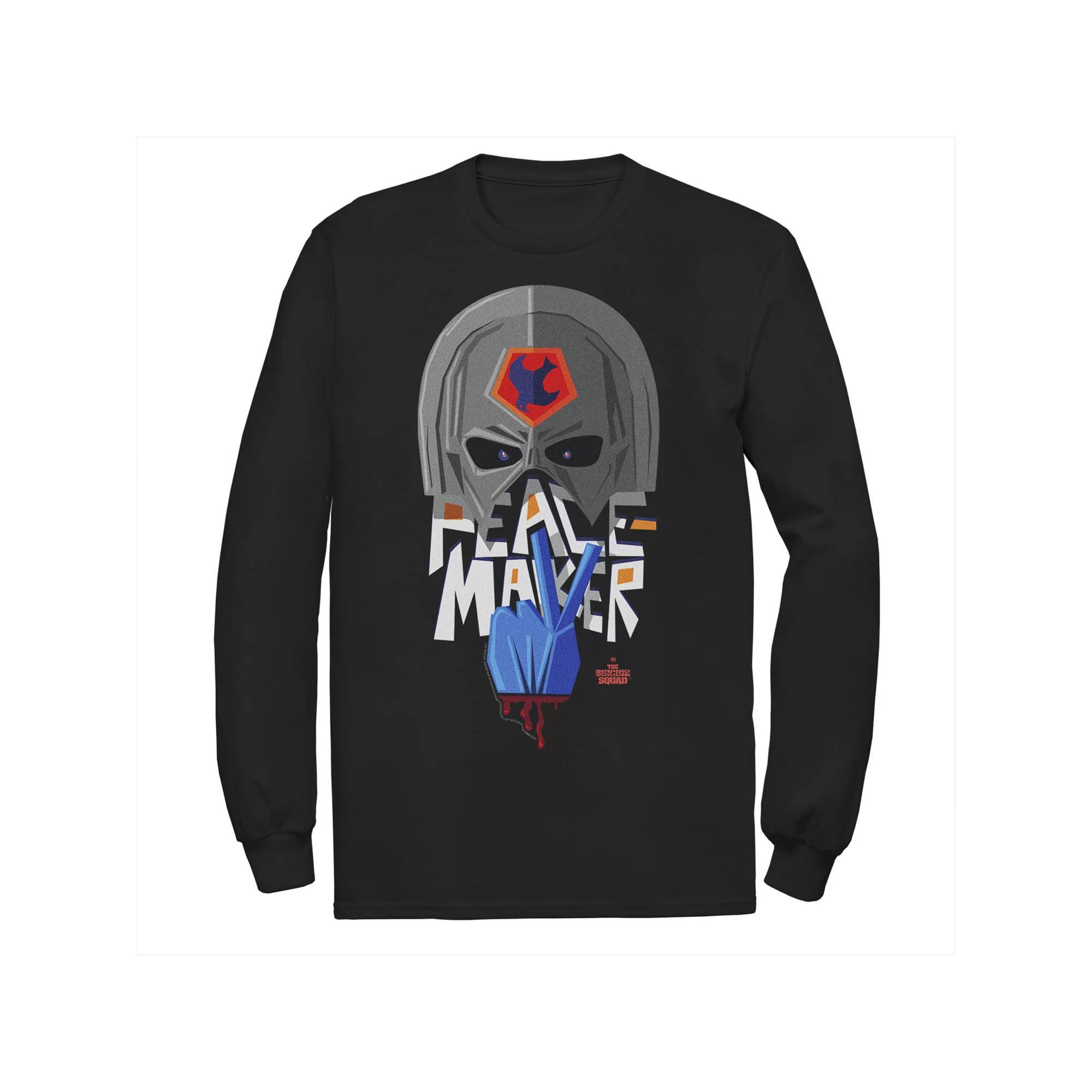 Men's The Suicide Squad Big Peace Logo Tee, Size: Small, Black Product Image