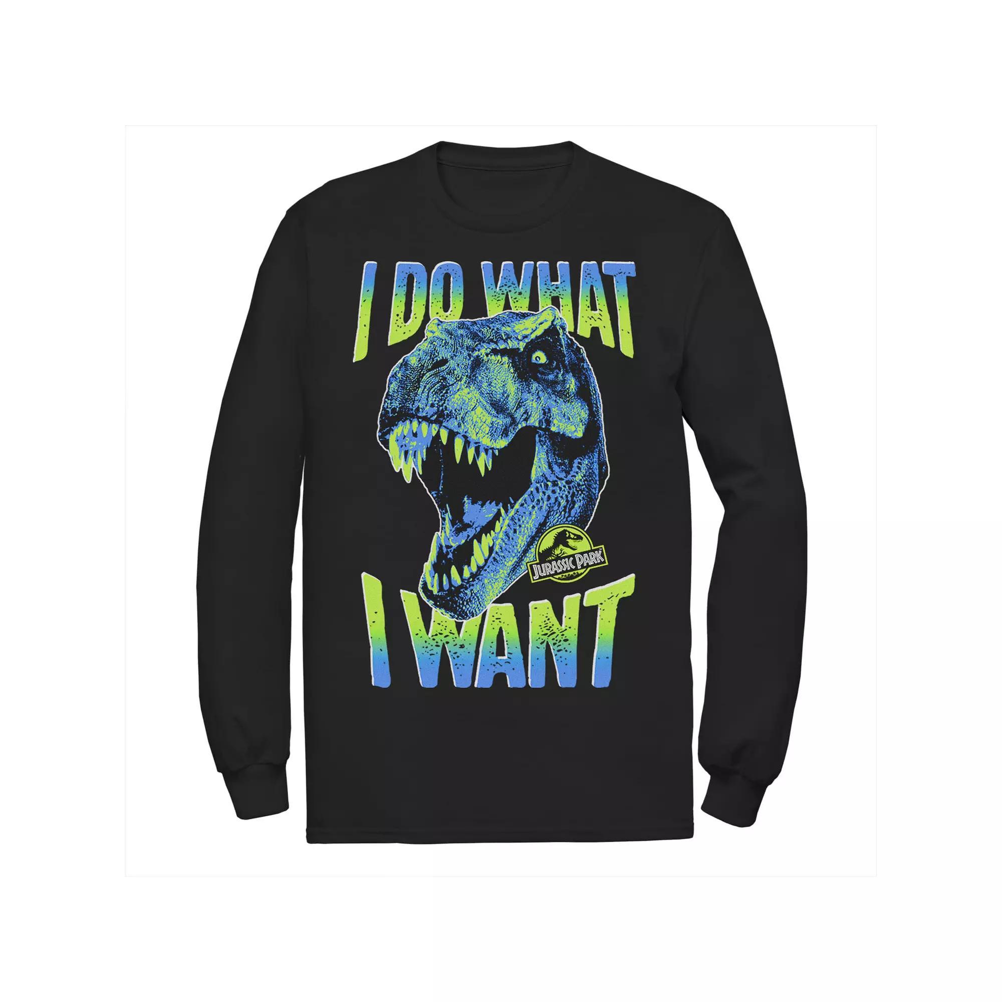 Men's Jurassic Park T-Rex I Do What I Want Tee, Size: XXL, Blue Product Image