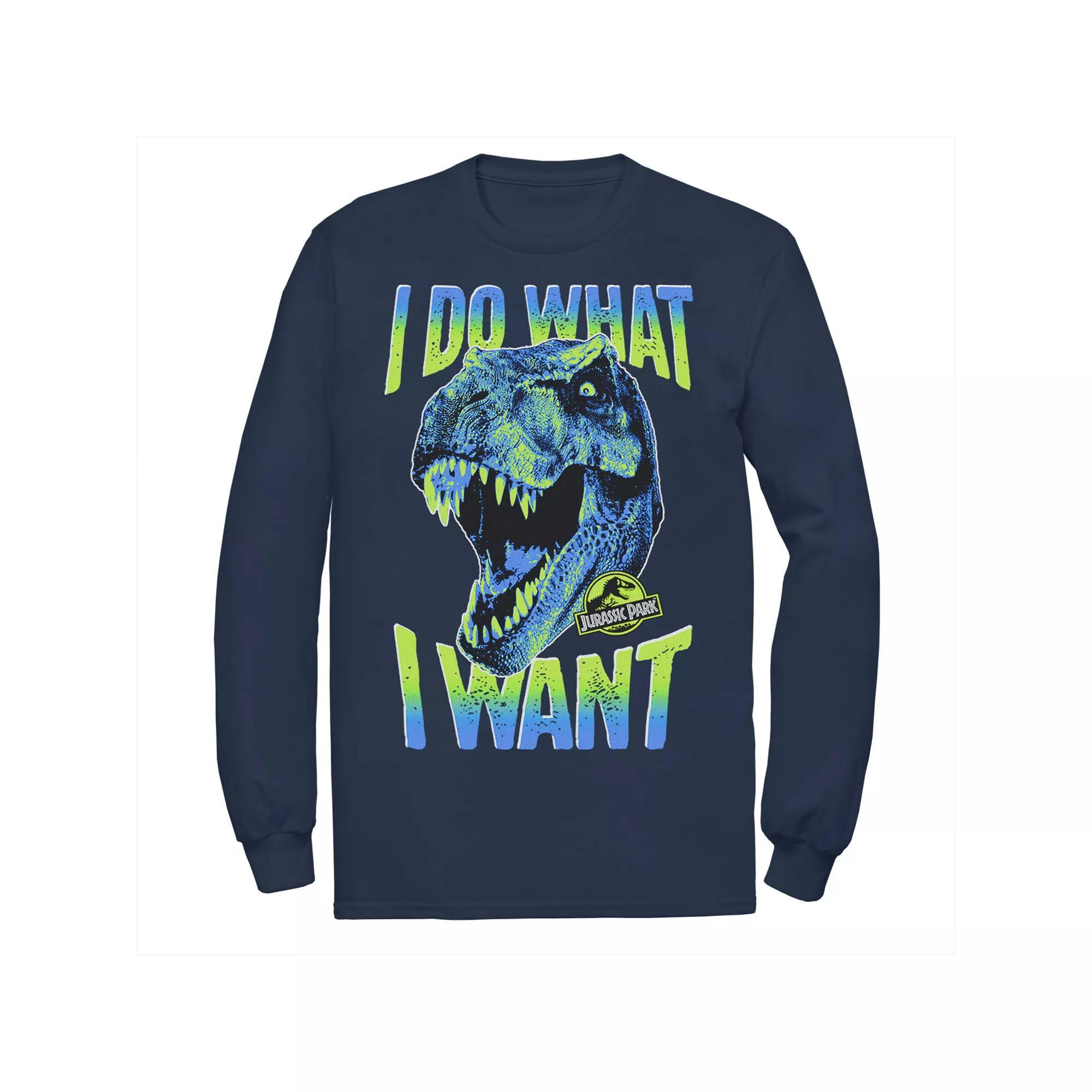 Men's Jurassic Park T-Rex I Do What I Want Tee, Size: XXL, Blue Product Image