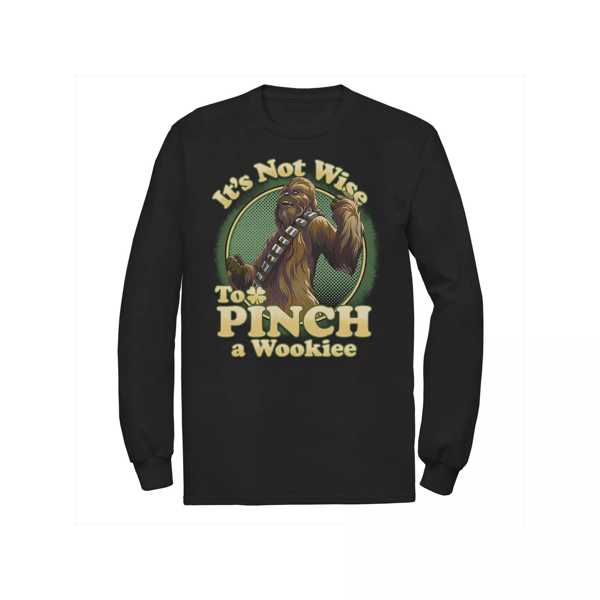 Men's Star Wars Chewbacca It's Not Wise To Pinch A Wookie Tee, Size: Large, Black Product Image