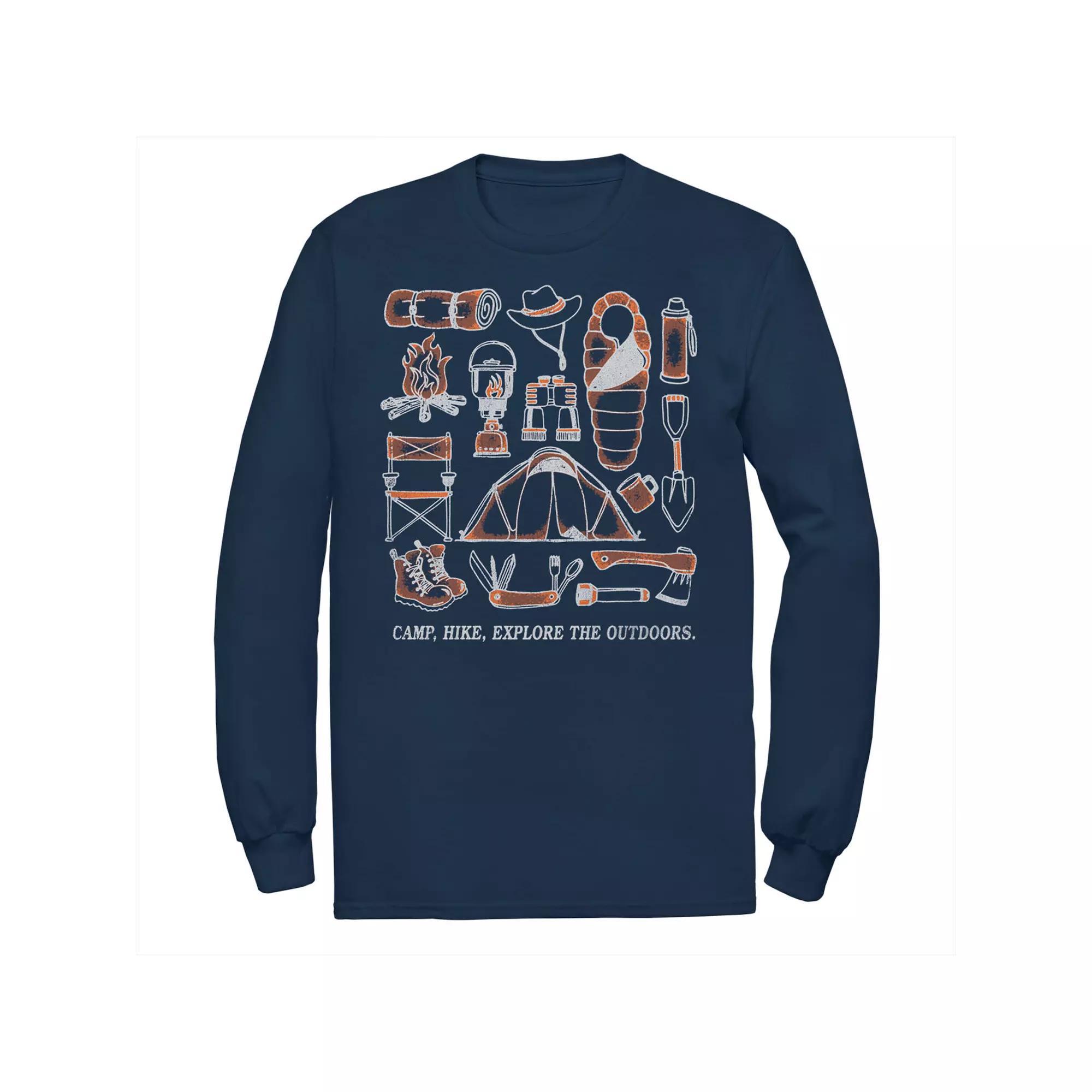 Men's Fifth Sun Camping Exploring Gear Tee, Size: Large, Blue Product Image