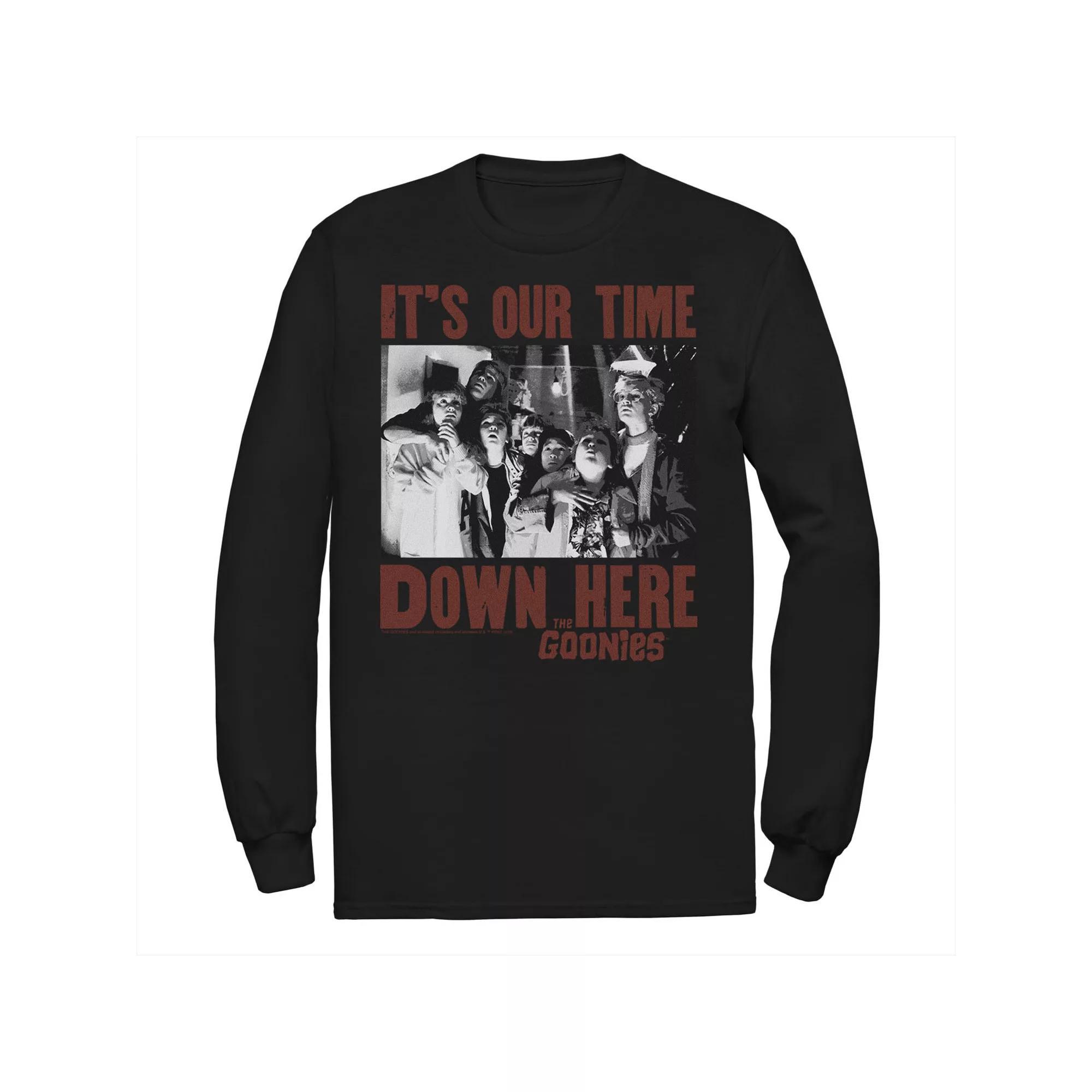 Men's The Goonies It's Our Time Down Here Text Tee, Size: Large, Black Product Image