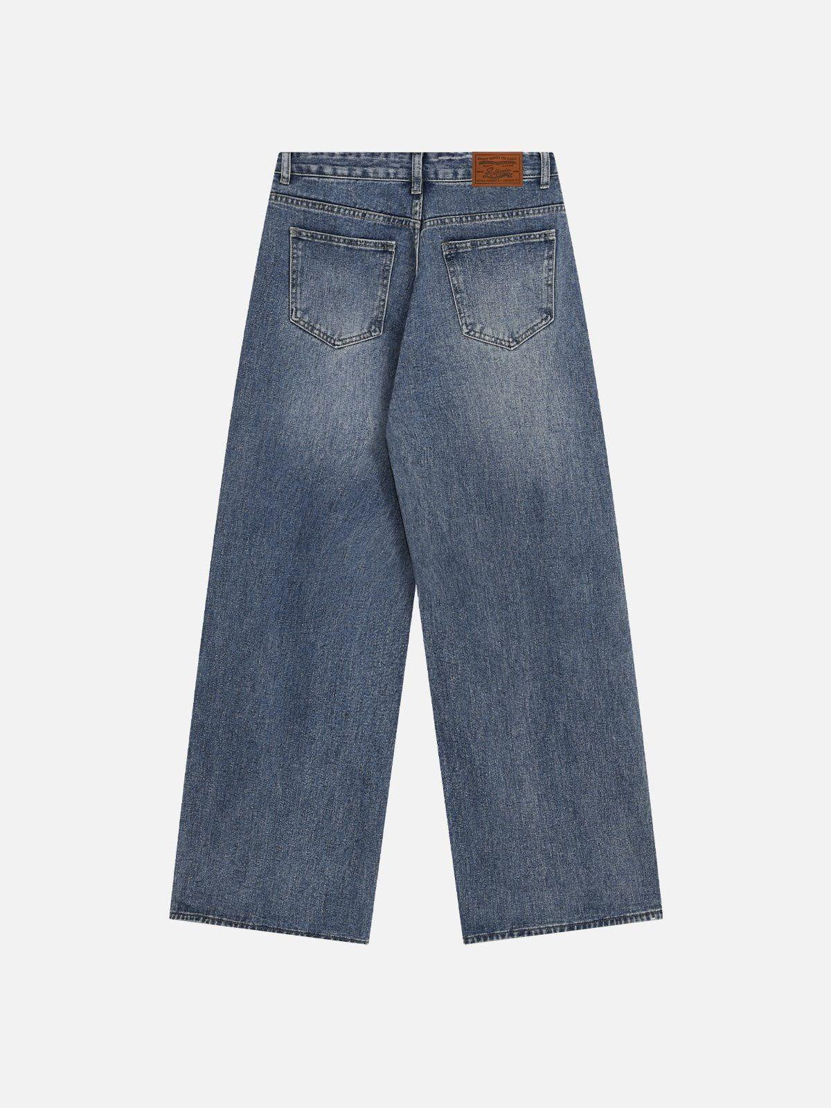 Aelfric Eden Drawstring Washed Baggy Jeans Female Product Image