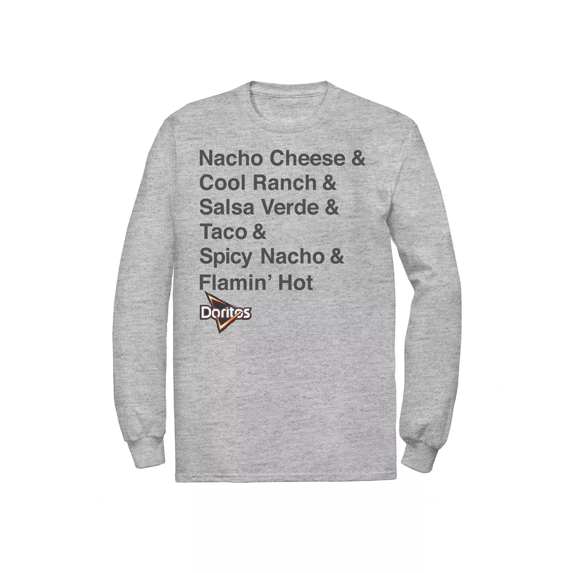 Mens Doritos Tortilla Chips Flavors Tee Athletic Grey Product Image
