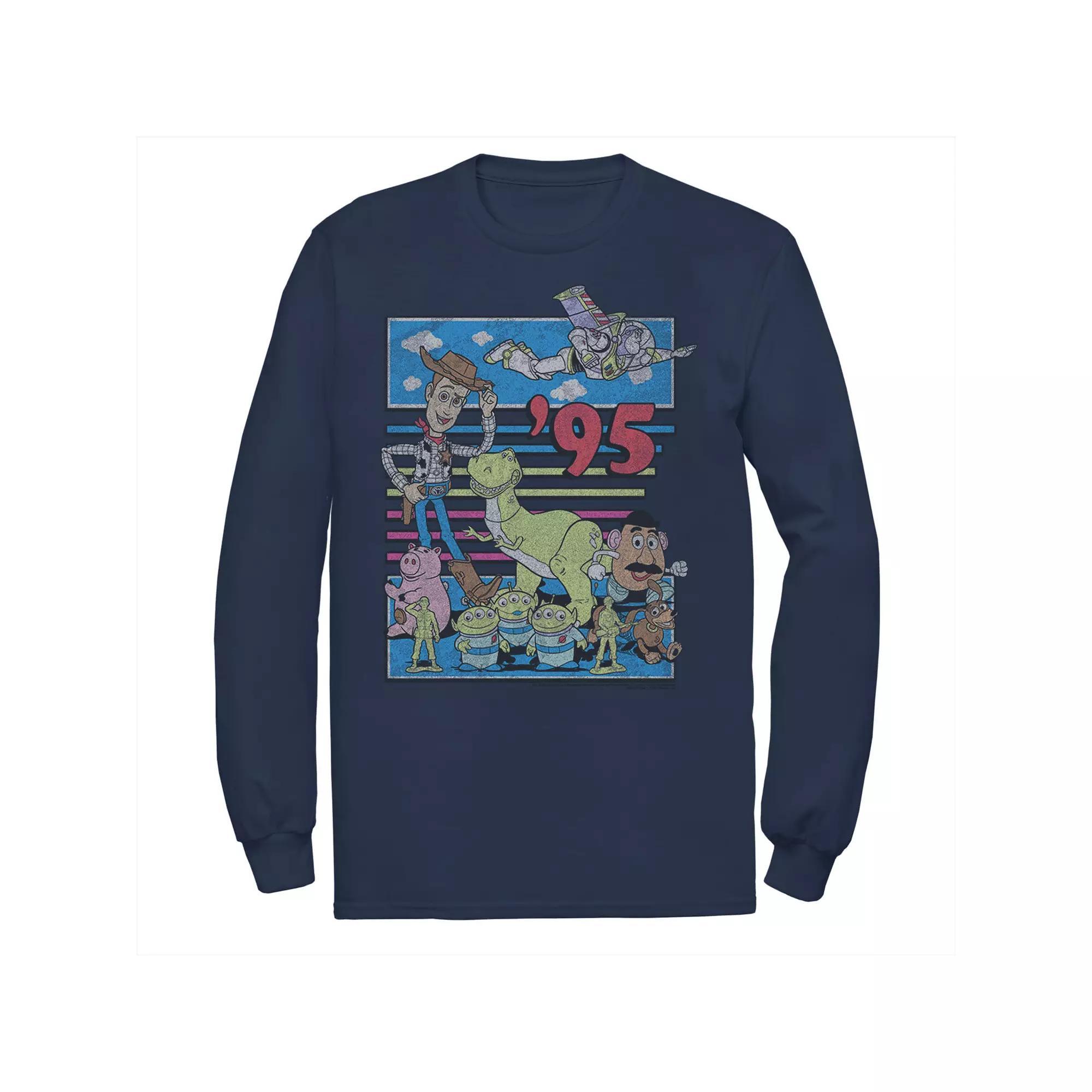 Disney / Pixar's Toy Story Men's 95 Retro Distressed Colorful Tee, Size: 3XL, Blue Product Image