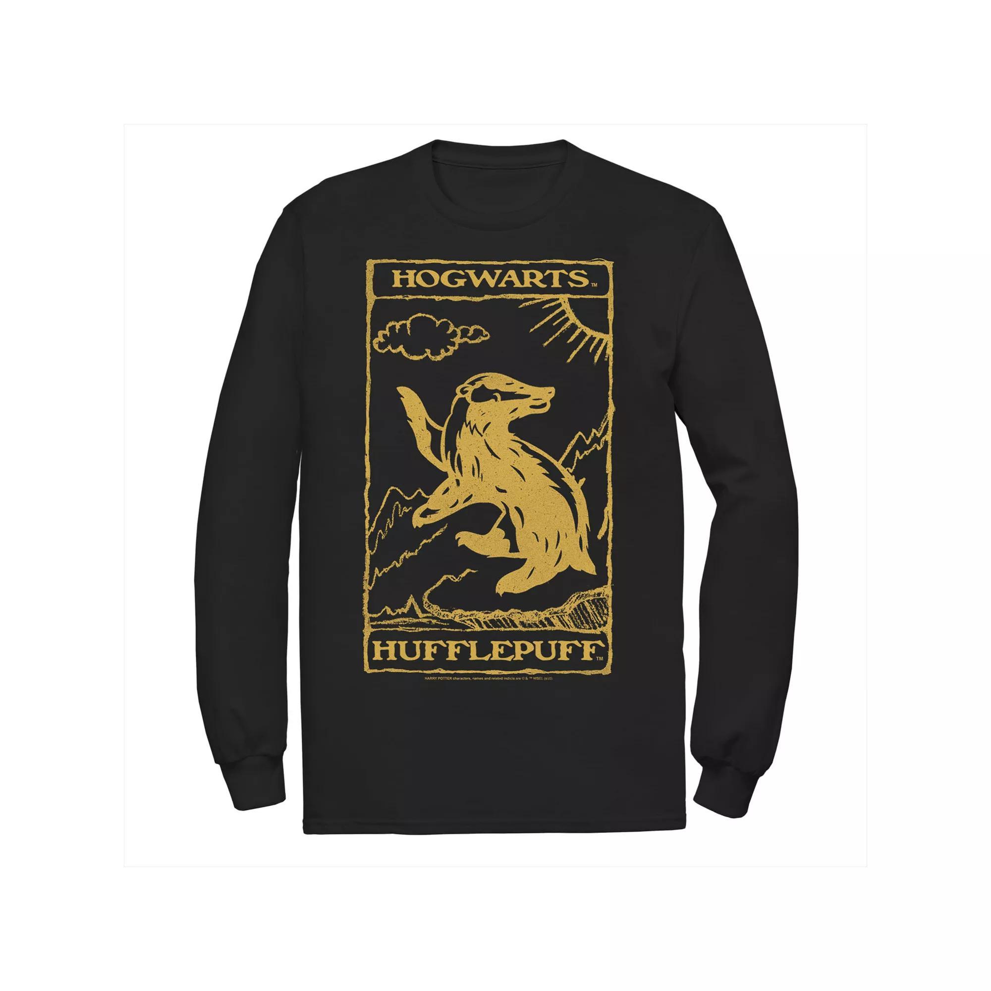Men's Harry Potter Hufflepuff Vintage Poster Tee, Size: Medium, Black Product Image
