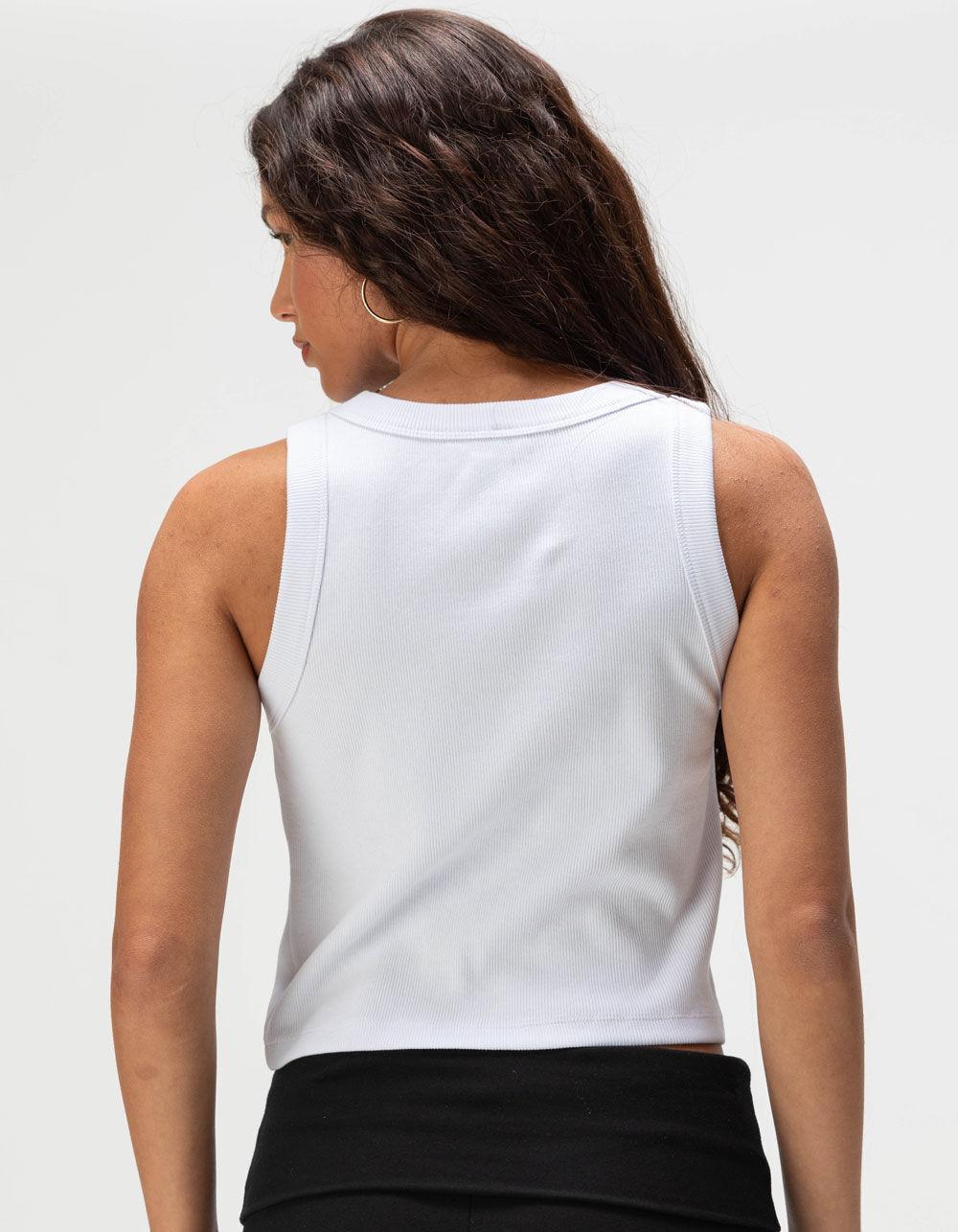 HOMEWURK Lucky You Womens Tank Top - WHITE Product Image
