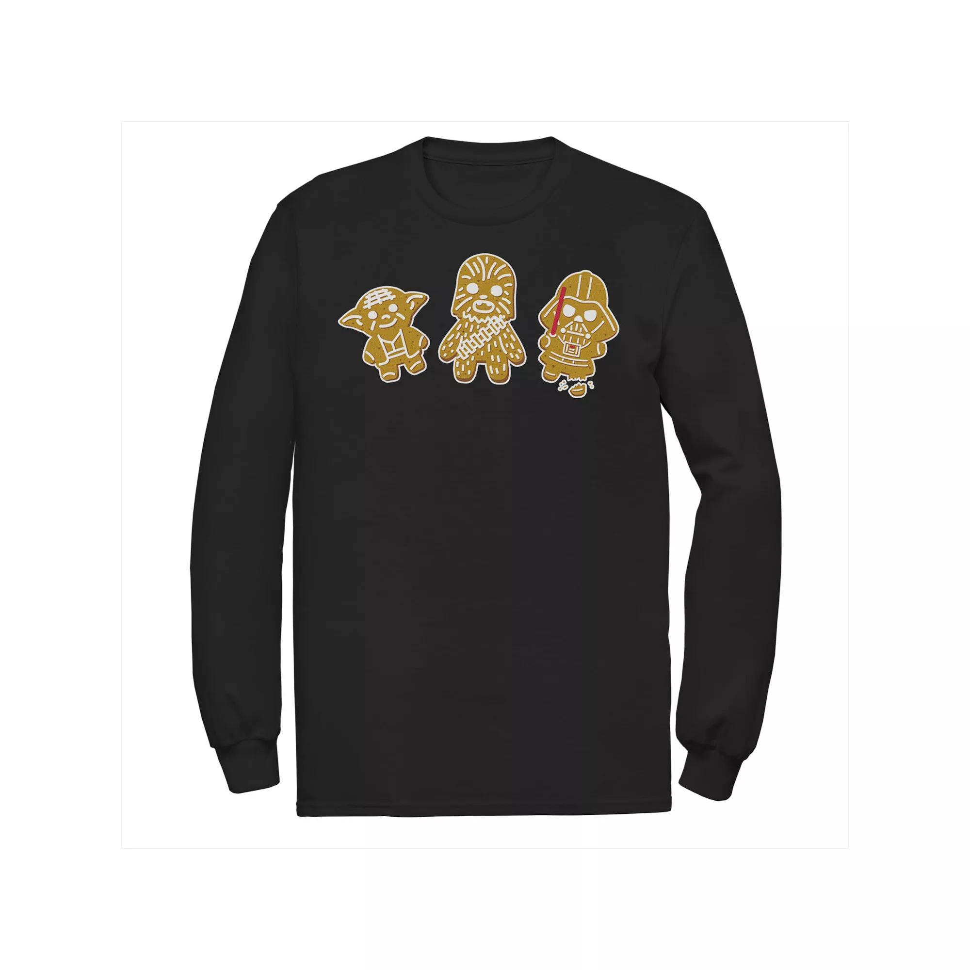 Men's Star Wars Character Gingerbread Portrait Tee, Size: Small, Black Product Image