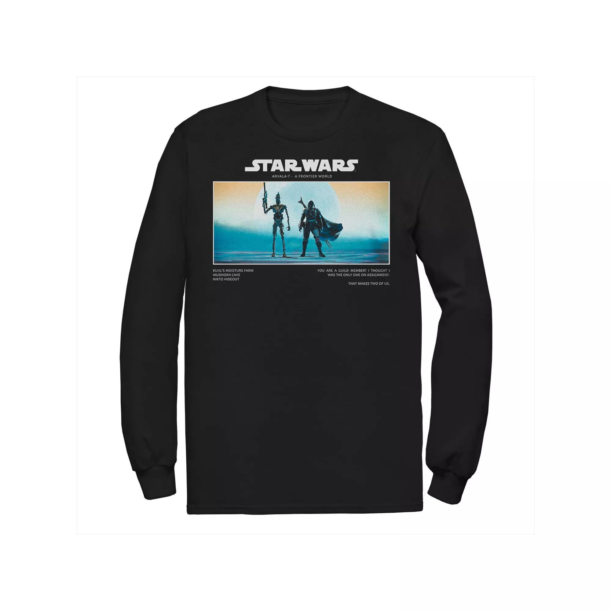Big & Tall Star Wars It Takes Two Long Sleeve Tee, Men's, Size: 4XB, Black Product Image