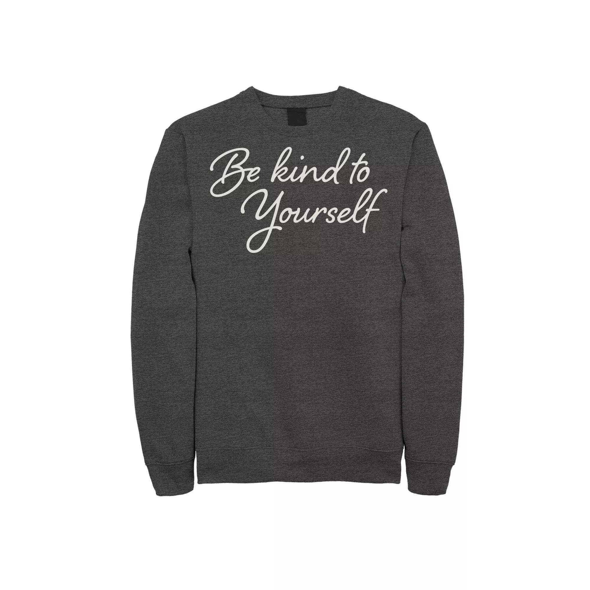 Men's Fifth Sun Kind To Yourself Script Sweatshirt, Size: Large, Grey Heather Product Image