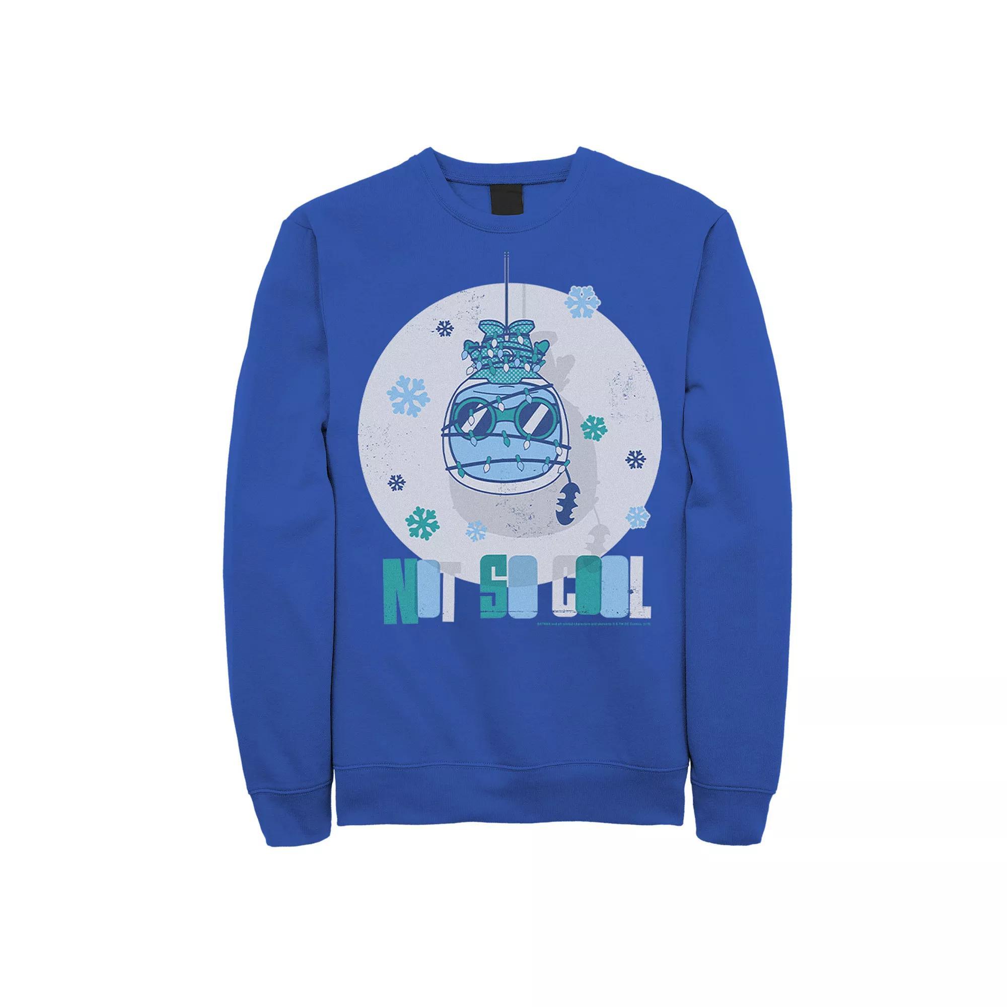 Men's DC Comics Mr. Freeze Not So Cool Christmas Sweatshirt, Size: XXL, Royal Product Image