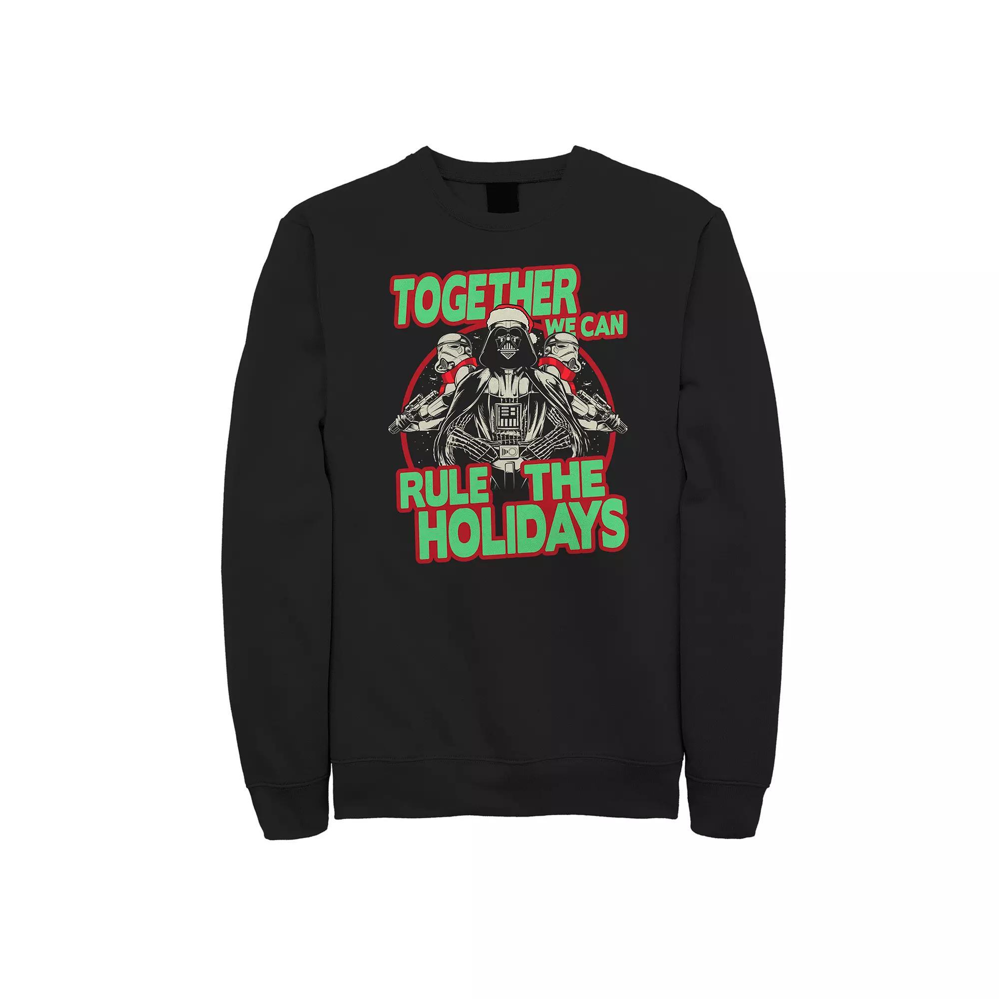 Men's Marvel Deadpool Merry Chimichangas Hanging Holiday Graphic Fleece Pullover, Size: 3XL, Red Product Image