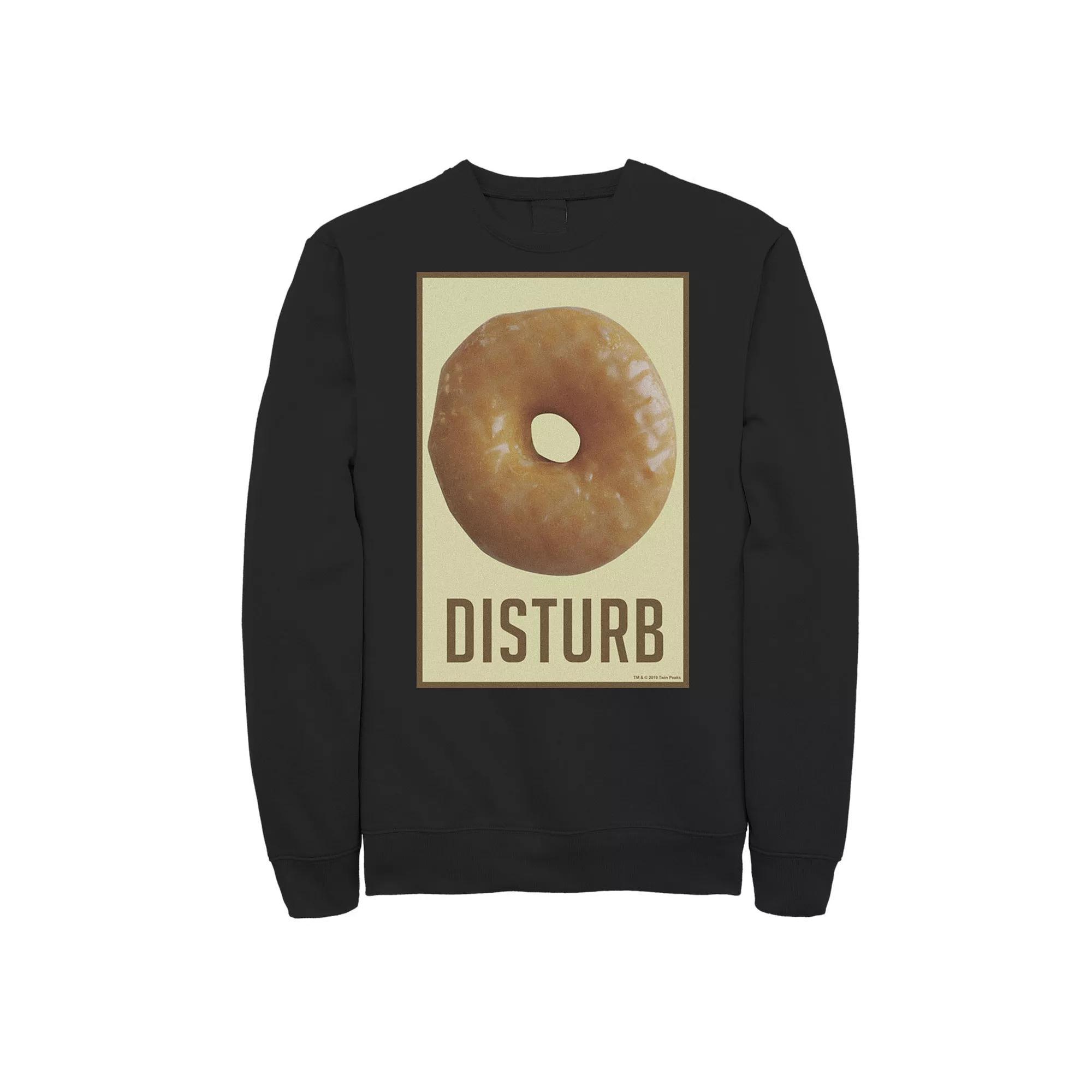 Men's Twin Peaks Doughnut Disturb Sweatshirt, Size: Large, Black Product Image