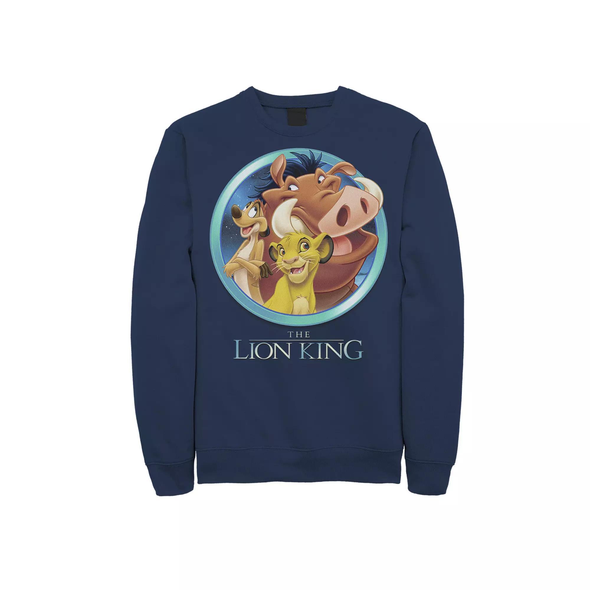 Men's Disney's The Lion King Best Friends Fleece, Size: Large, Grey Heather Product Image