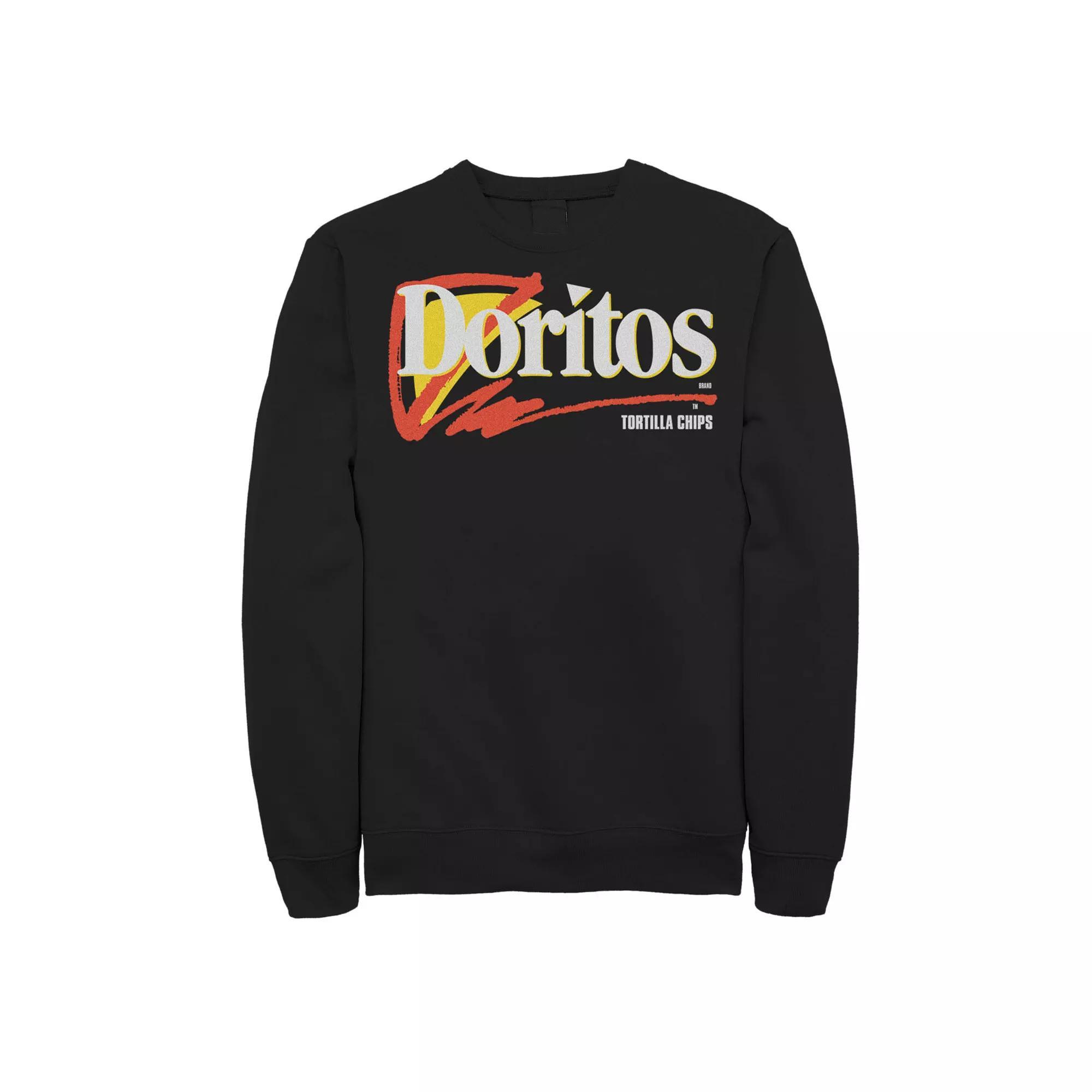 Men's Doritos Tortilla Chips Logo Sweatshirt, Size: XL, Black Product Image