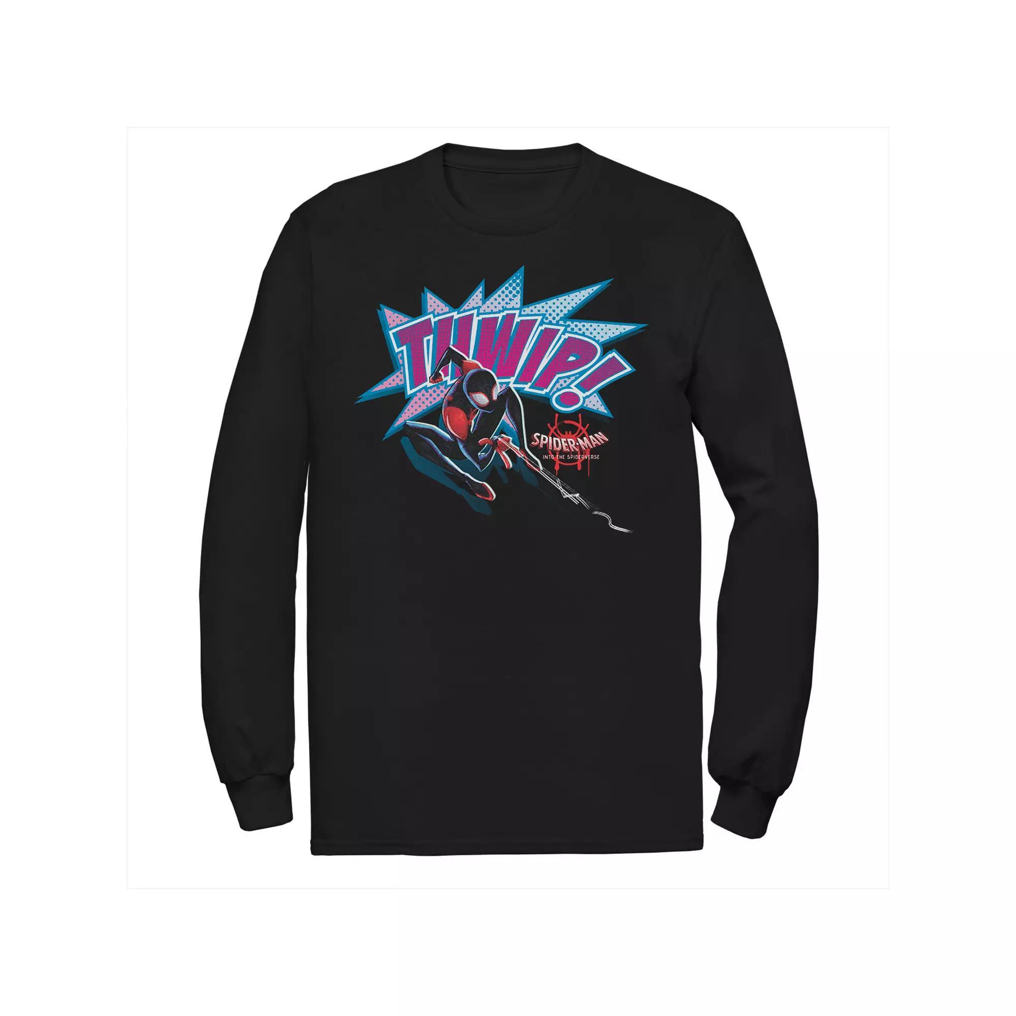 Men's Marvel Spider-Man Spiderverse Thwip Action Tee, Size: 3XL, Black Product Image