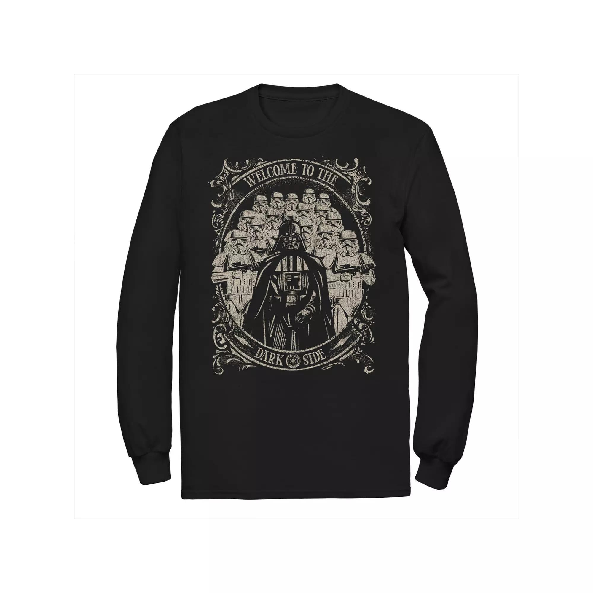 Big & Tall Star Wars Darth Vader & Stormtrooper Army The Dark Side Long Sleeve Tee, Men's, Size: 5XB, Black Product Image