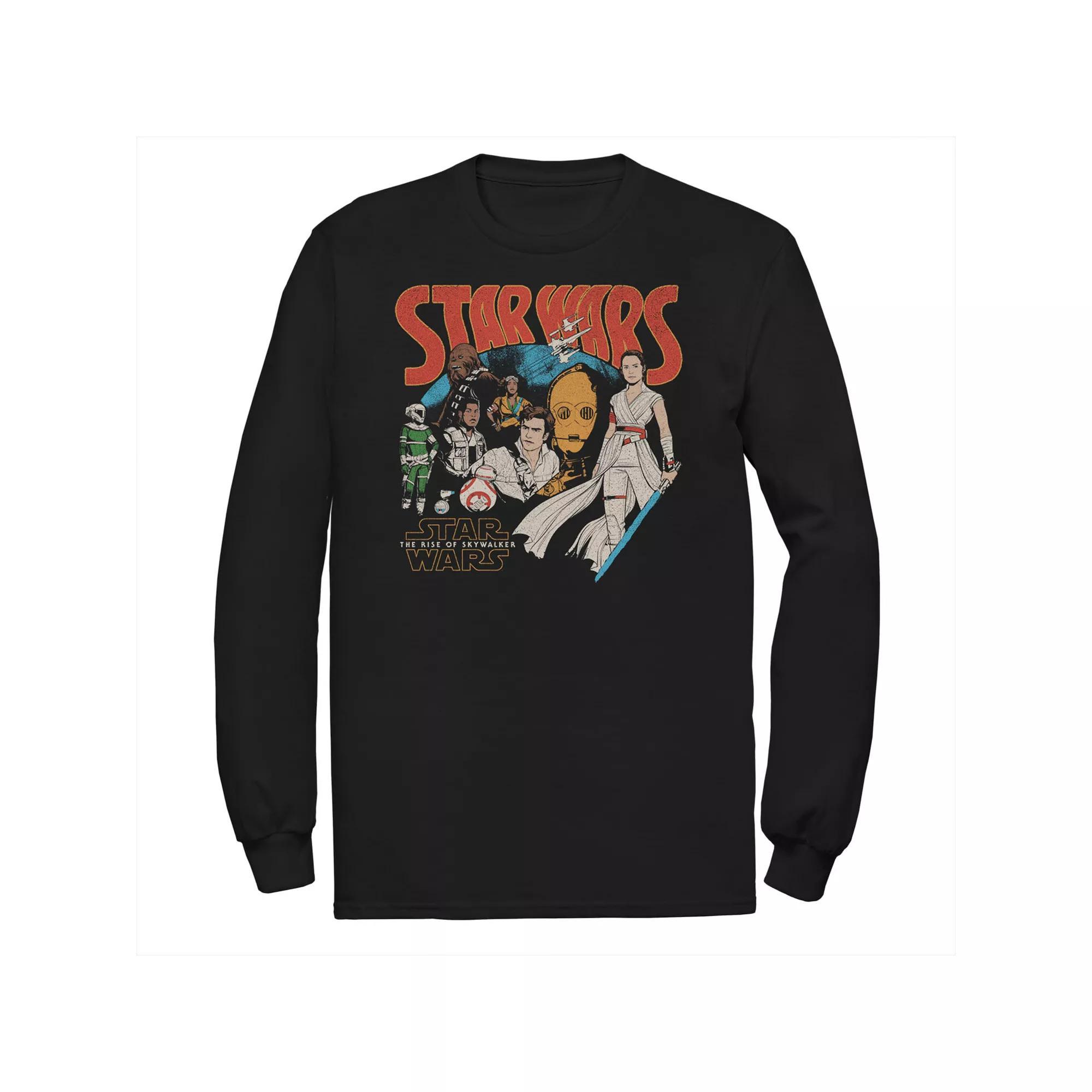 Men's The Legend Of Zelda Breath Of The Wild Badge Long Sleeve Tee, Size: 5XL, Blue Product Image