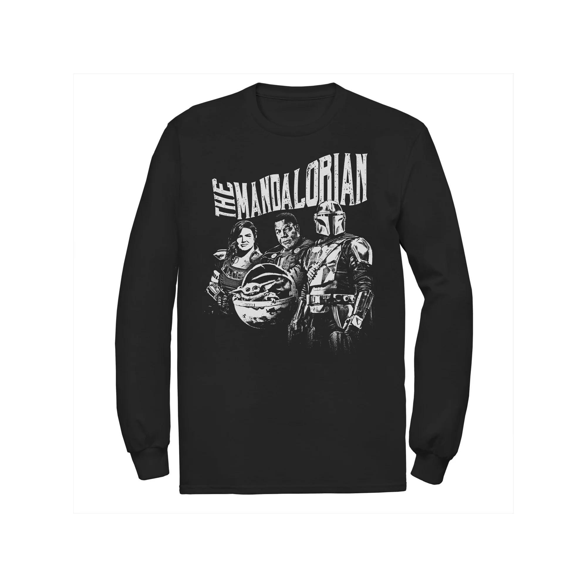 Big & Tall Star Wars The Child Starry Night Long Sleeve Tee, Men's, Size: 5XL, Blue Product Image