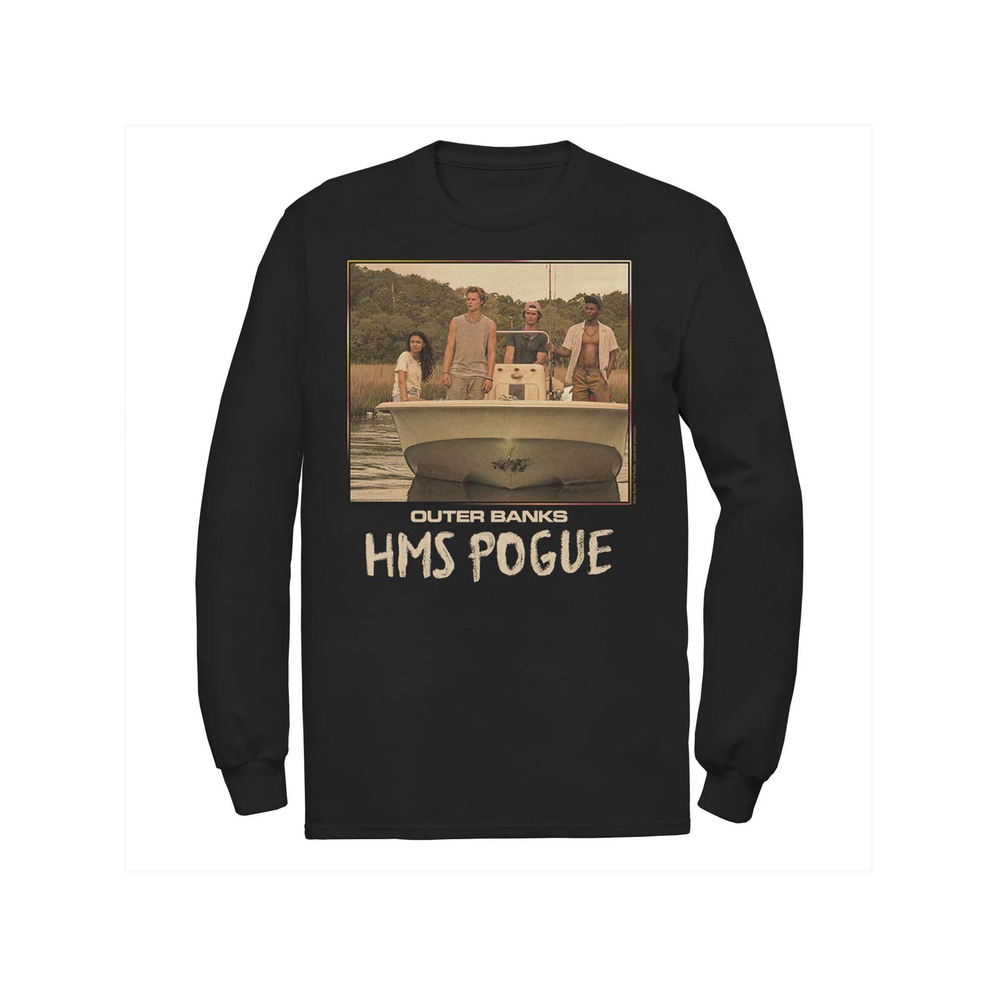 Men's Outer Banks HMS Pogue Tee, Size: Medium, Black Product Image