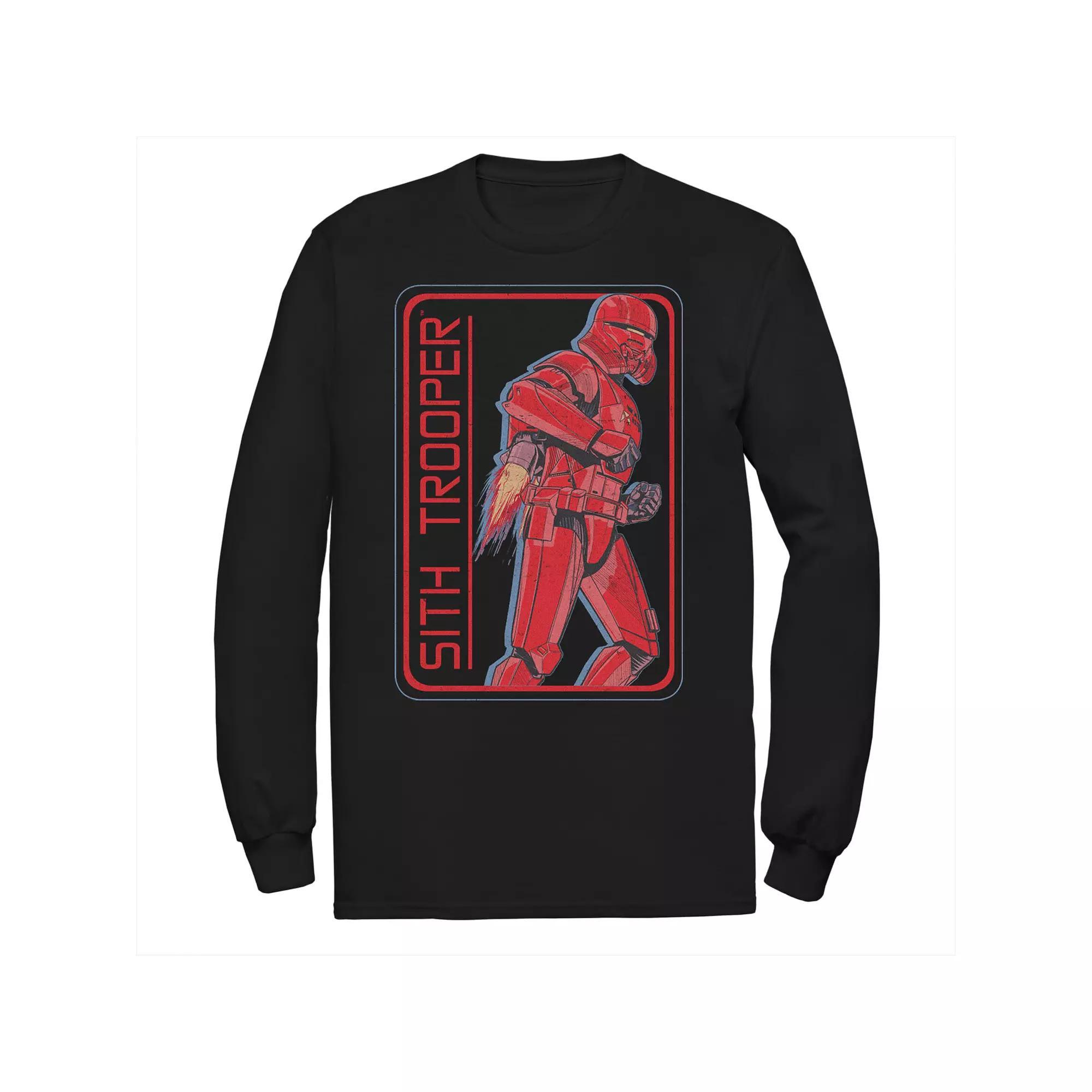 Mens Star Wars The Rise of Skywalker Sith Trooper Rocket Long Sleeve Graphic Tee Product Image