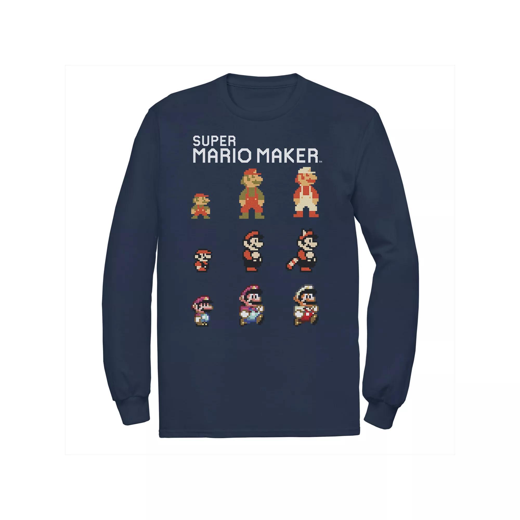 Big & Tall Nintendo Mario Character Evolution Tee, Men's, Size: 4XLT, Blue Product Image