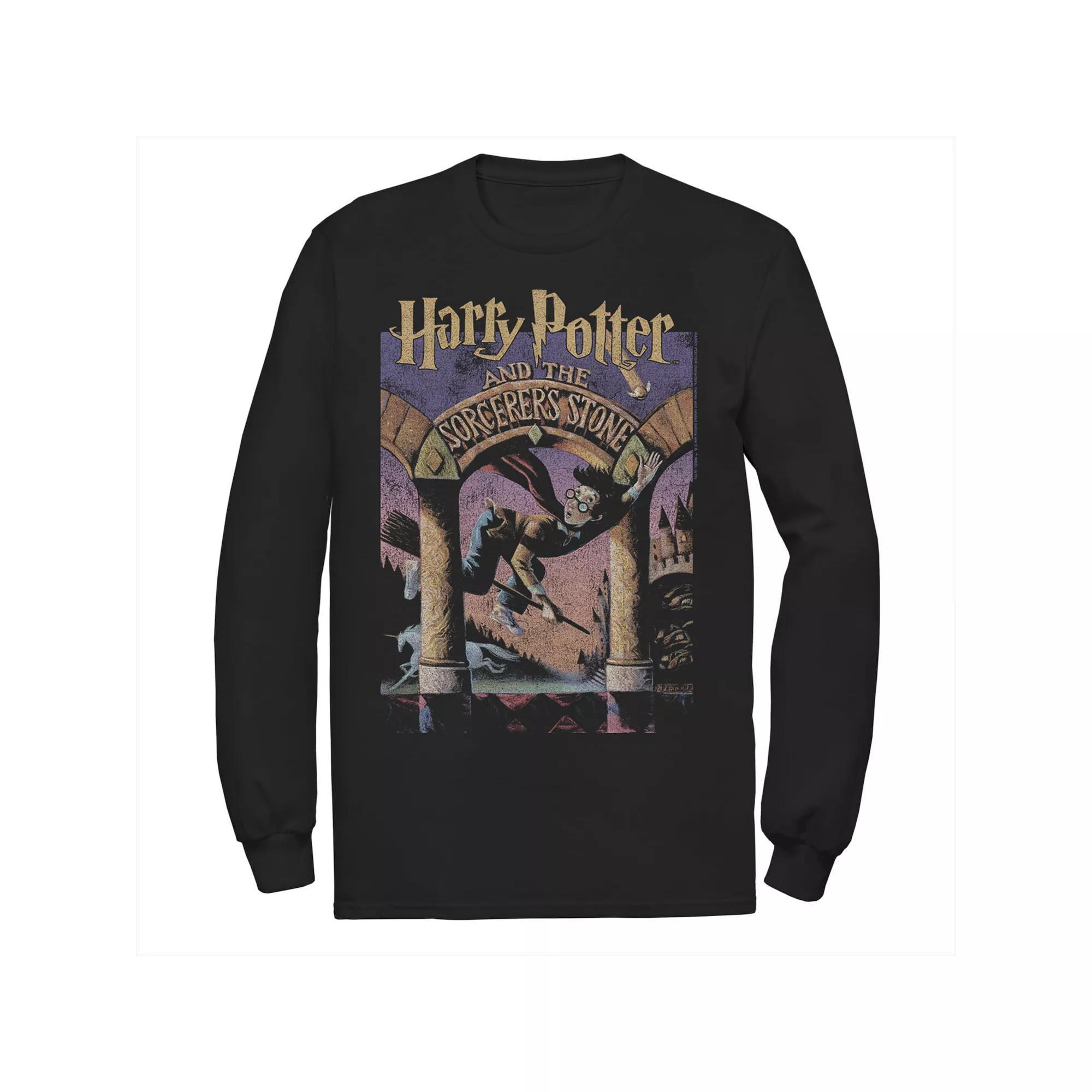 Men's Harry Potter Sorcerers Stone Poster Tee, Size: Medium, Black Product Image