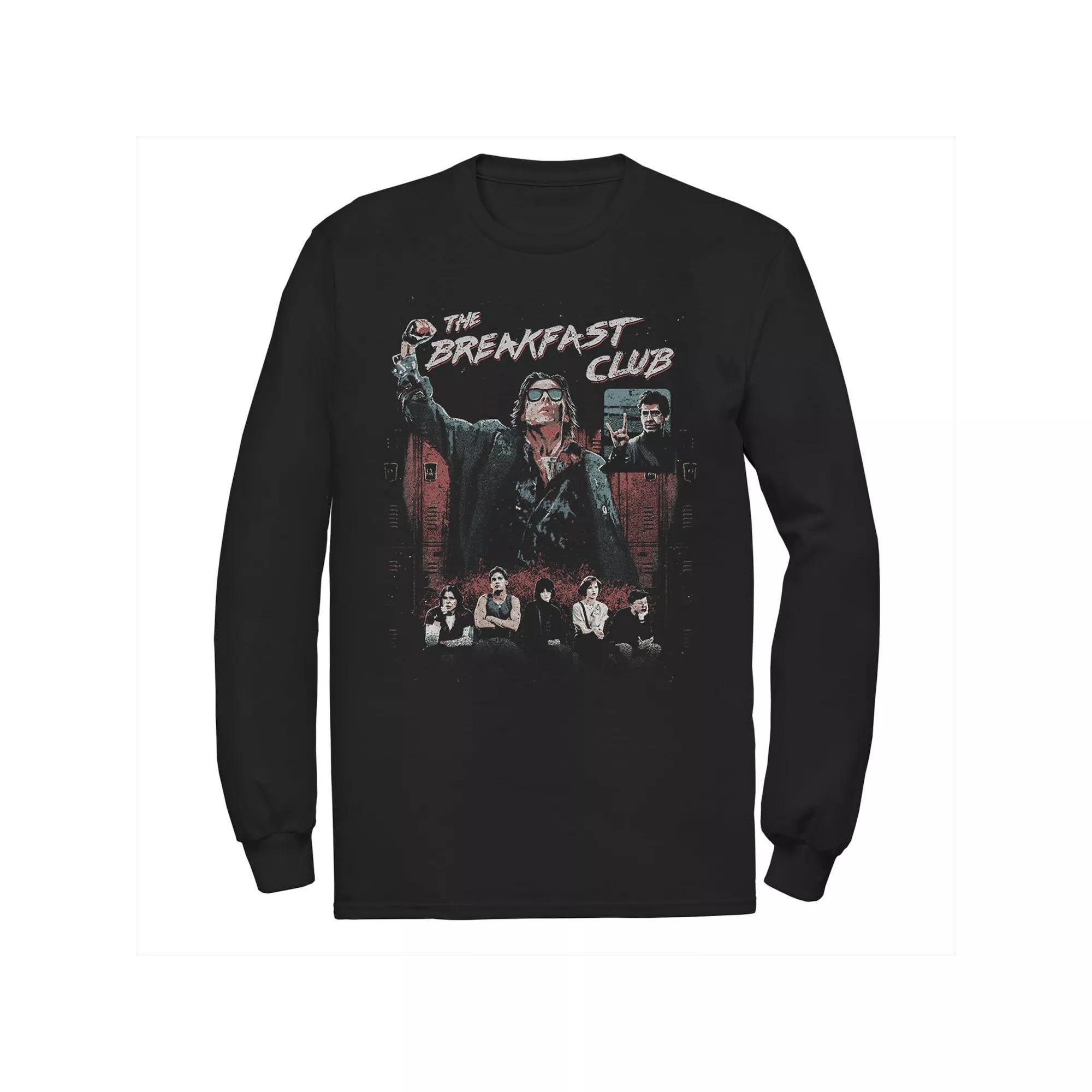 Men's Jurassic Park Red Jungle Sunset Icon Long Sleeve Graphic Tee, Size: XXL, Blue Product Image