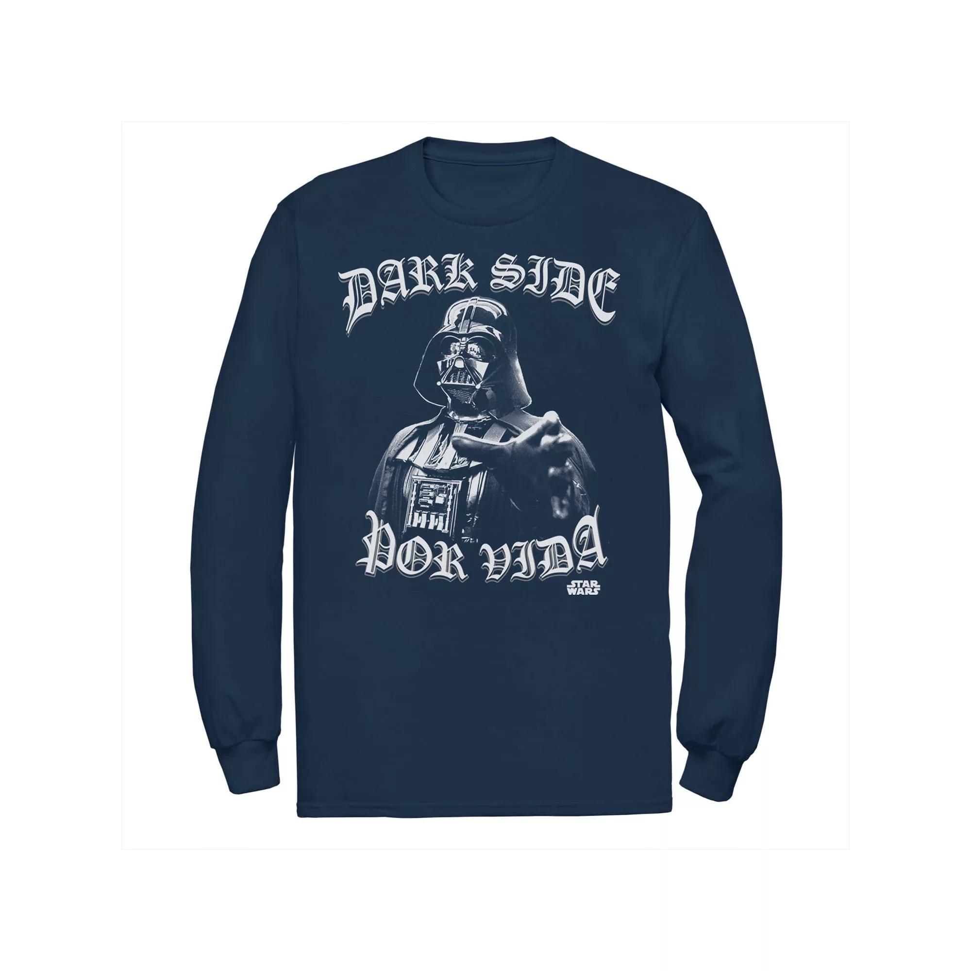 Men's Gonzales Darth Vader Dark Side Por Vida Portrait Tee, Size: Small, Blue Product Image