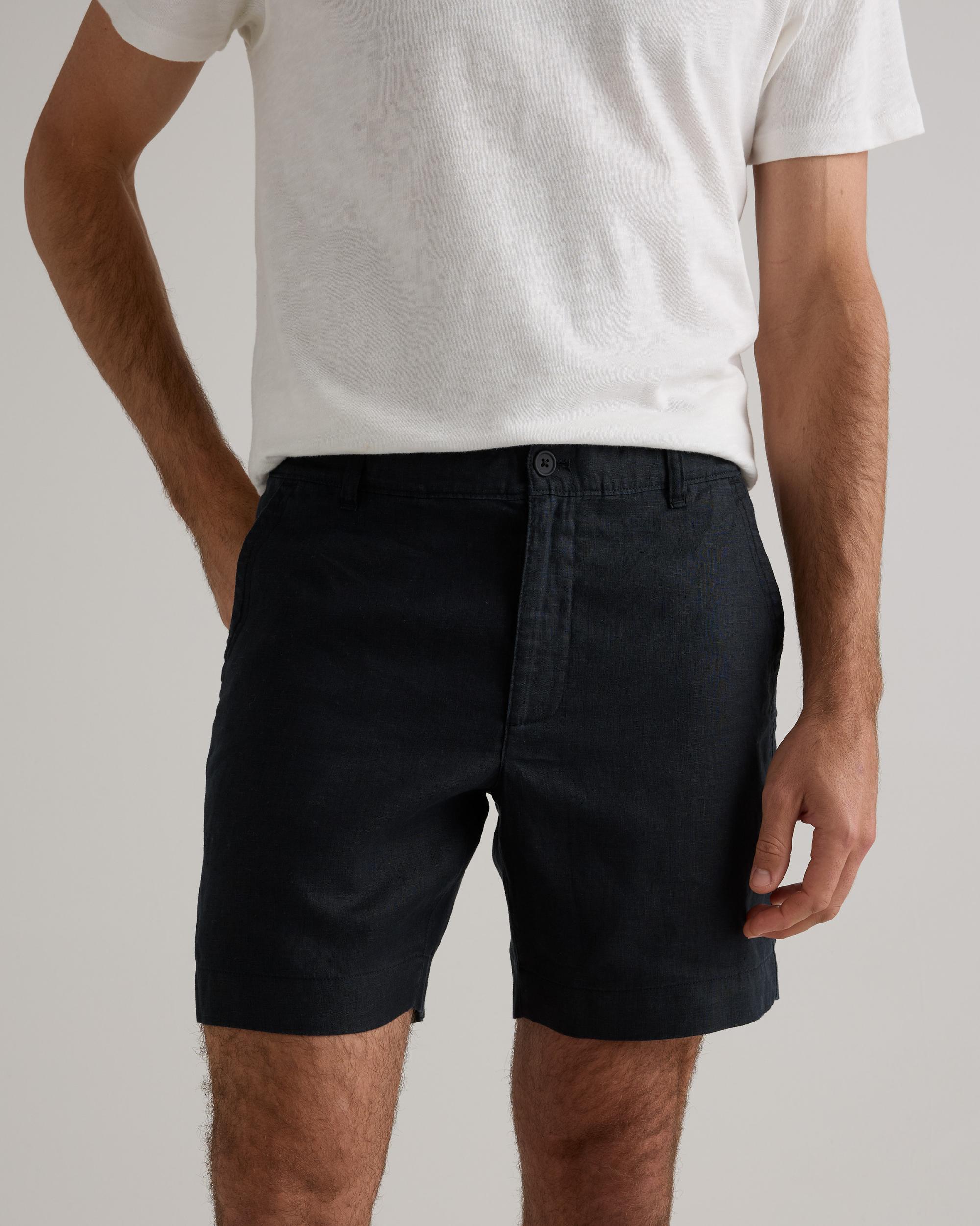 Quince | Men's 100% European Linen 7" Trouser Shorts Product Image