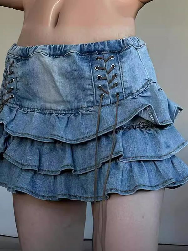 American Vintage Straps Mini Skirt Product Image