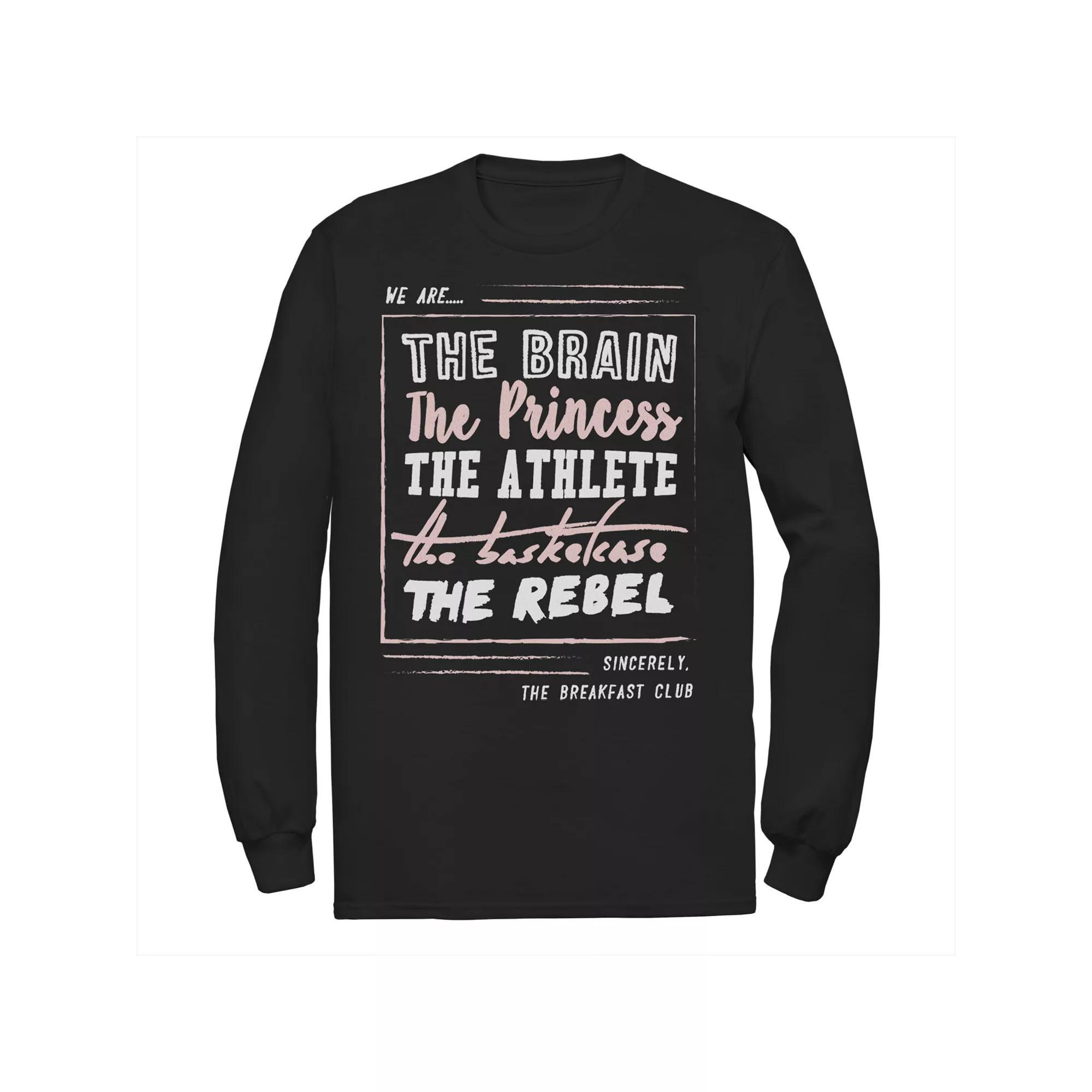 Men's Breakfast Club Roster Long Sleeve Tee, Size: Small, Black Product Image