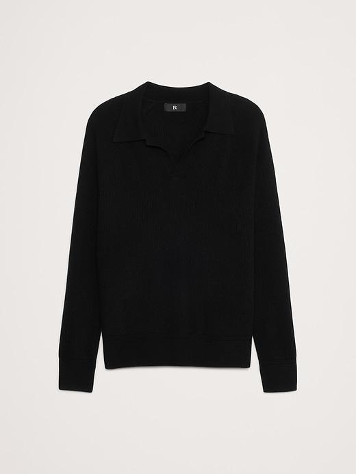 Wool-Cashmere Sweater Polo Product Image