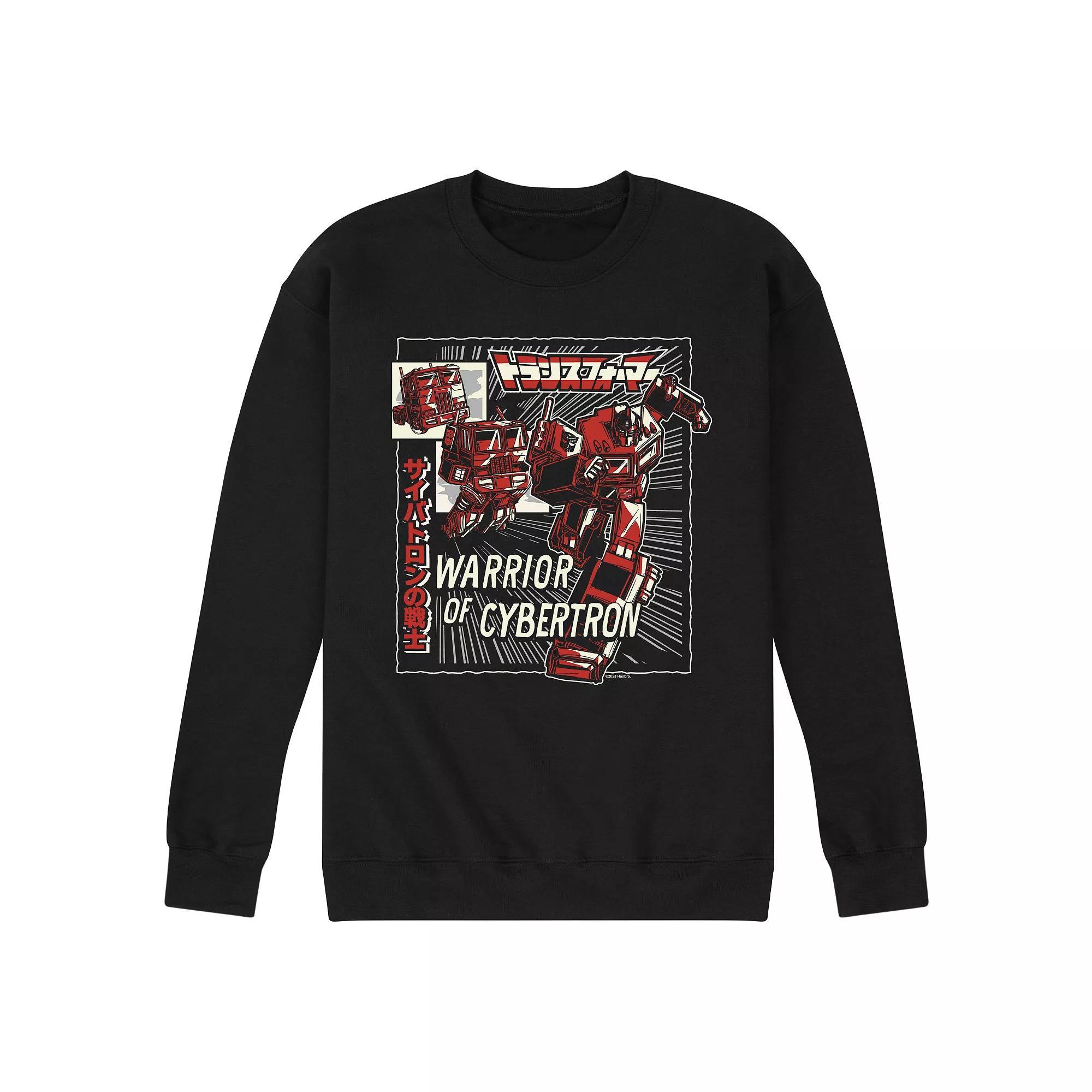 Mens Transformers Warrior Of Cybertron Fleece Sweatshirt Product Image