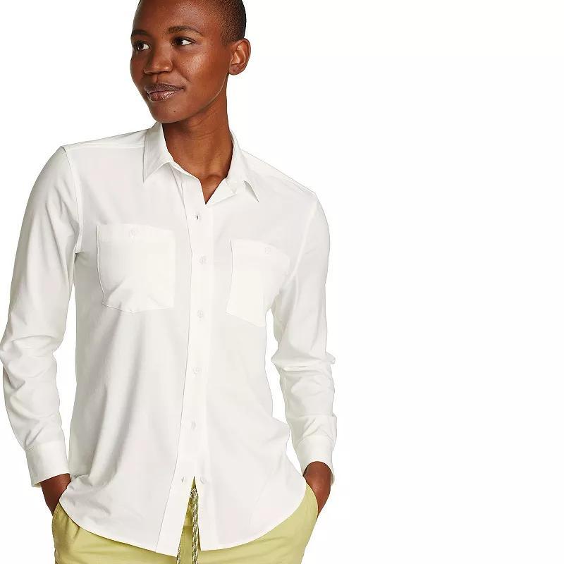 Women's Eddie Bauer Departure 3.0 Long Sleeve Shirt, Size: XXL, Black Product Image