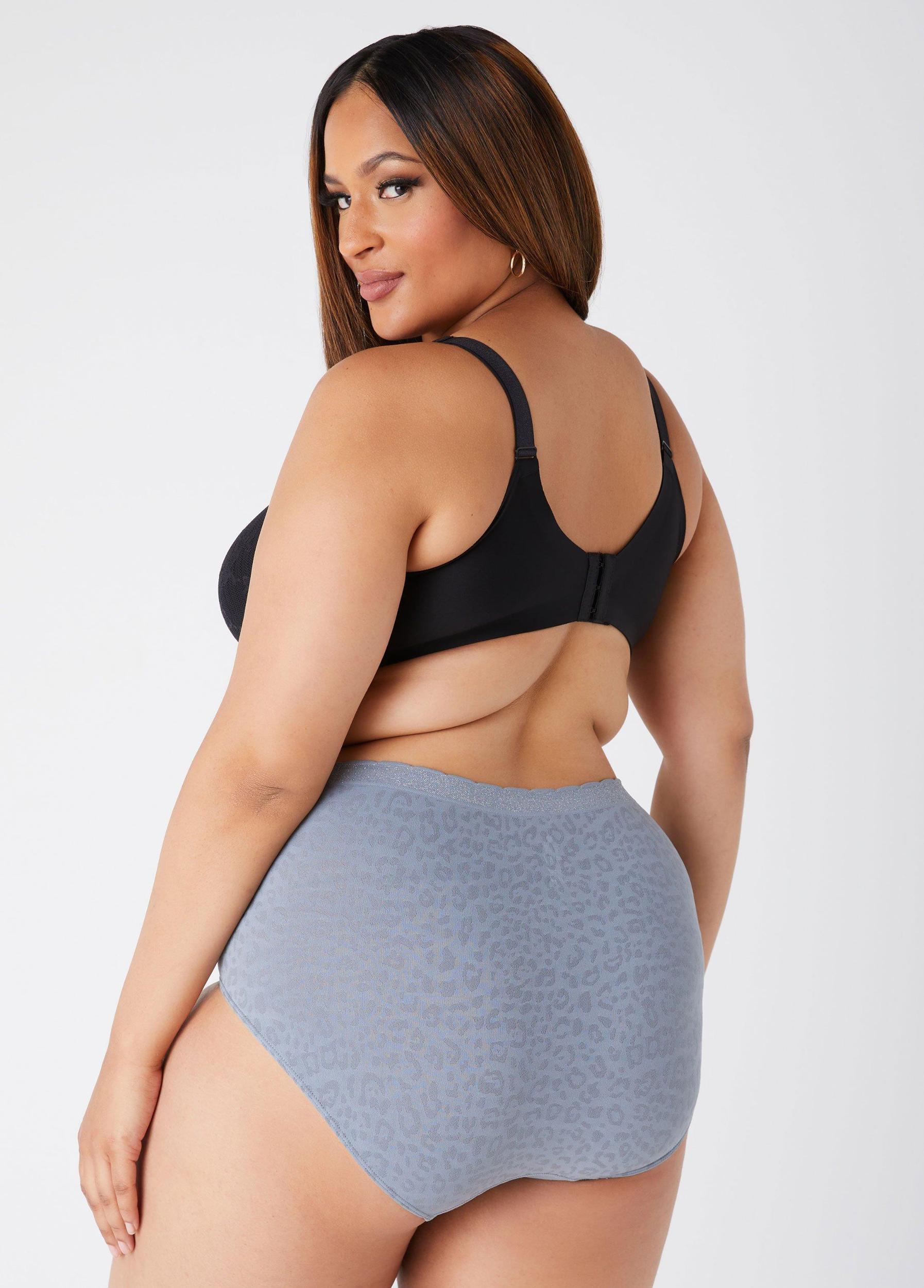 Plus Size Seamless Leopard Briefs Ashley Stewart Product Image