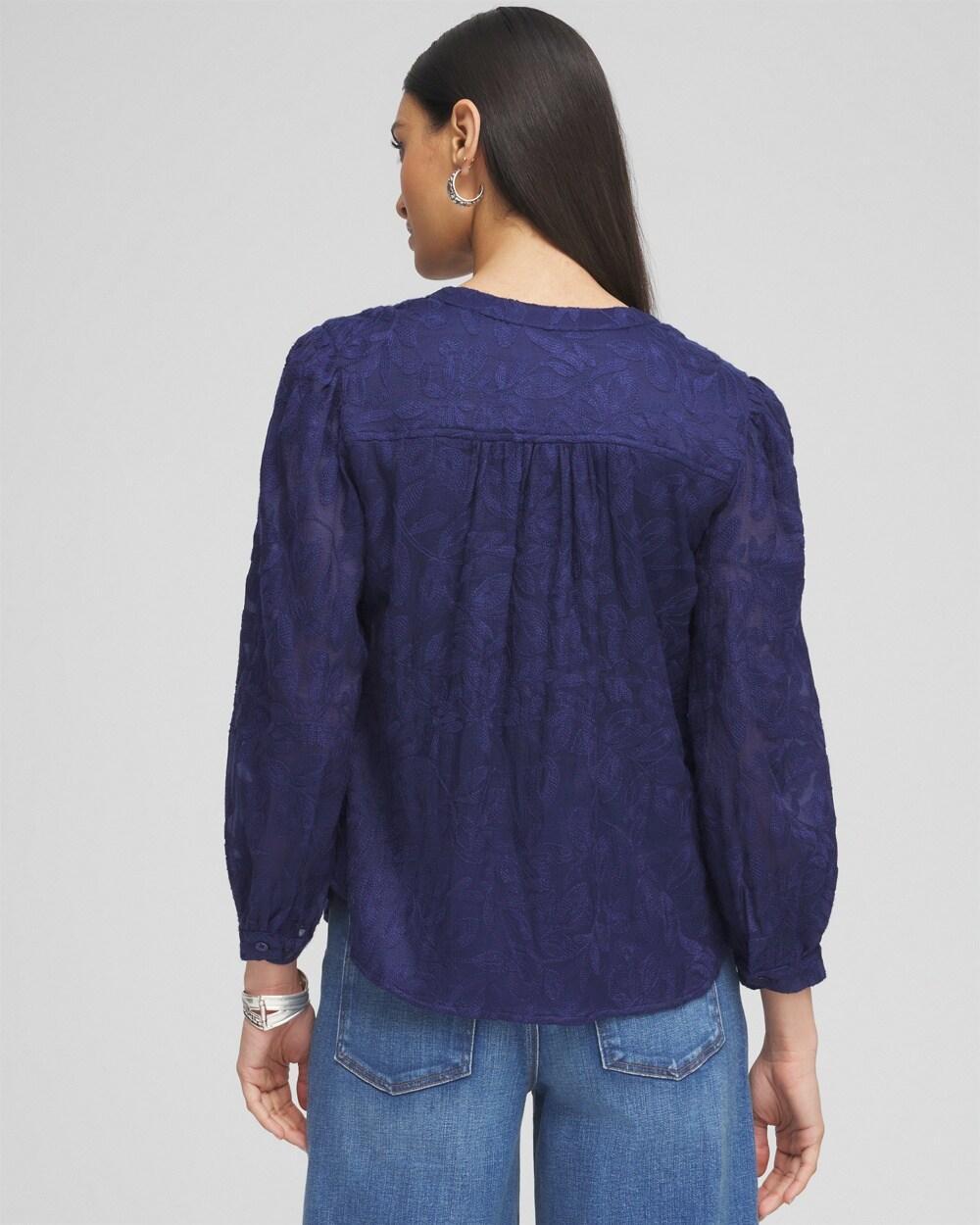 Chiffon Embroidered Shirt Product Image