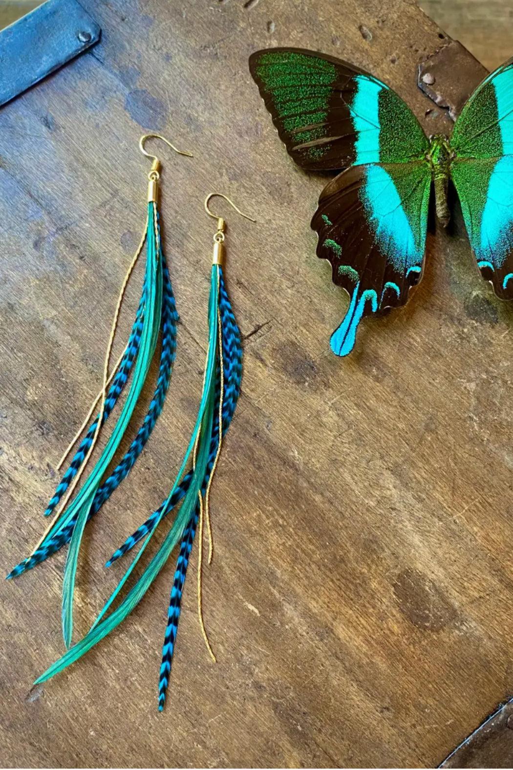 Mini Feather Earrings Product Image