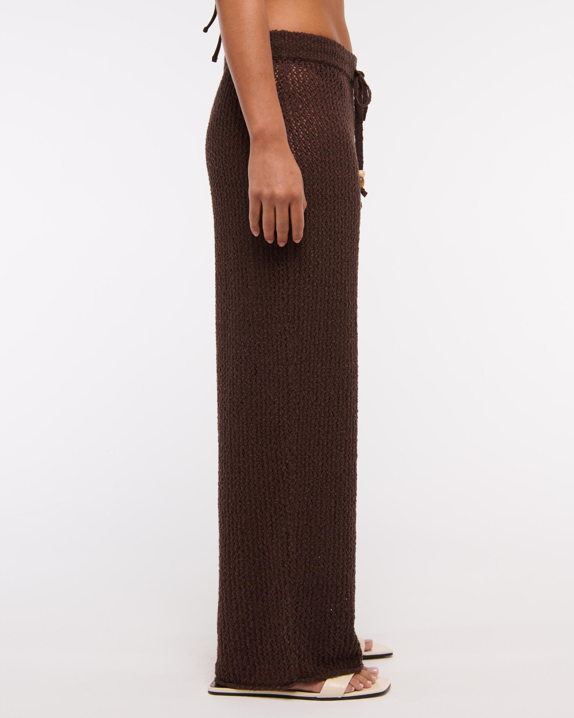 Mid Rise Crochet-Style Coverup Pant Product Image