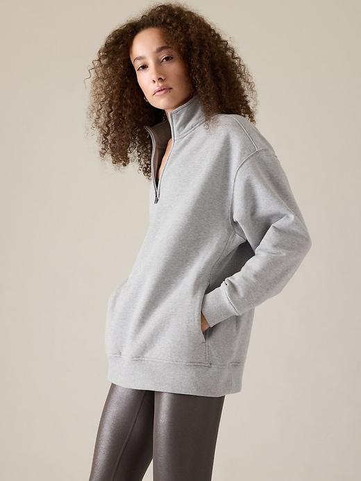 Power of She Forever Fleece 1/4 Zip Sweatshirt Product Image