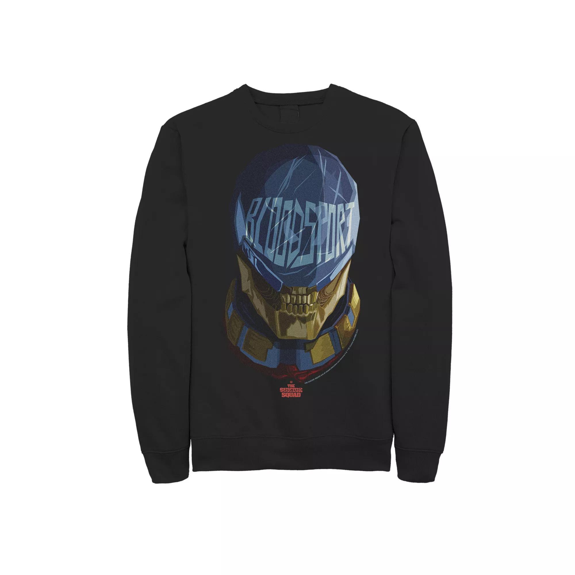Men's The Suicide Squad Big Bloodsport Logo Sweatshirt, Size: XXL, Black Product Image