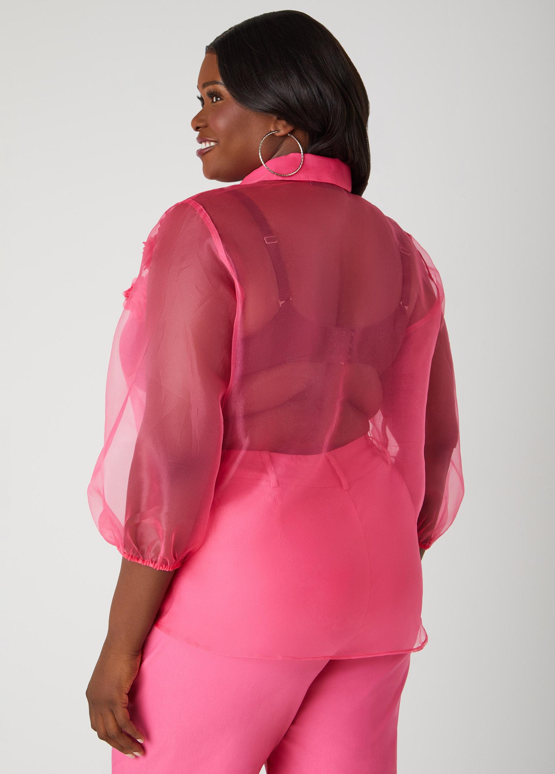 Rosette Organza Shirt Product Image