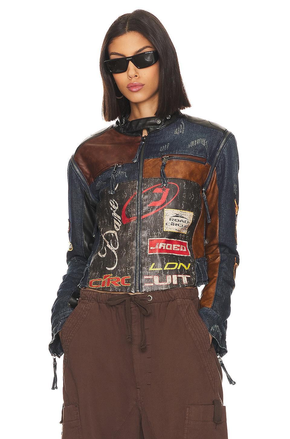 Daytona Zip Off Sleeve Moto Jacket Jaded London Product Image