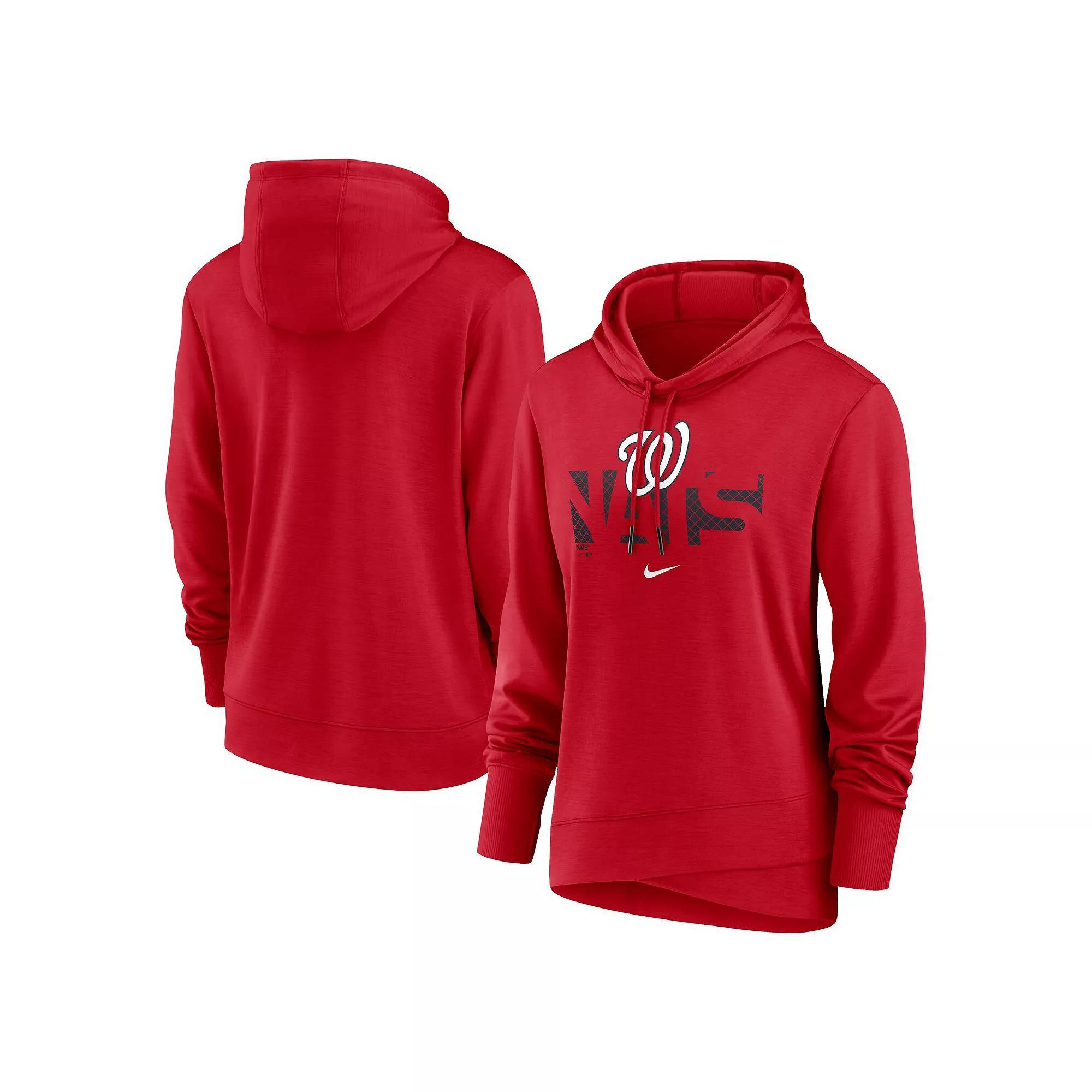 Women's Nike Red Washington Nationals Diamond Knockout Performance Pullover Hoodie, Size: Medium Product Image