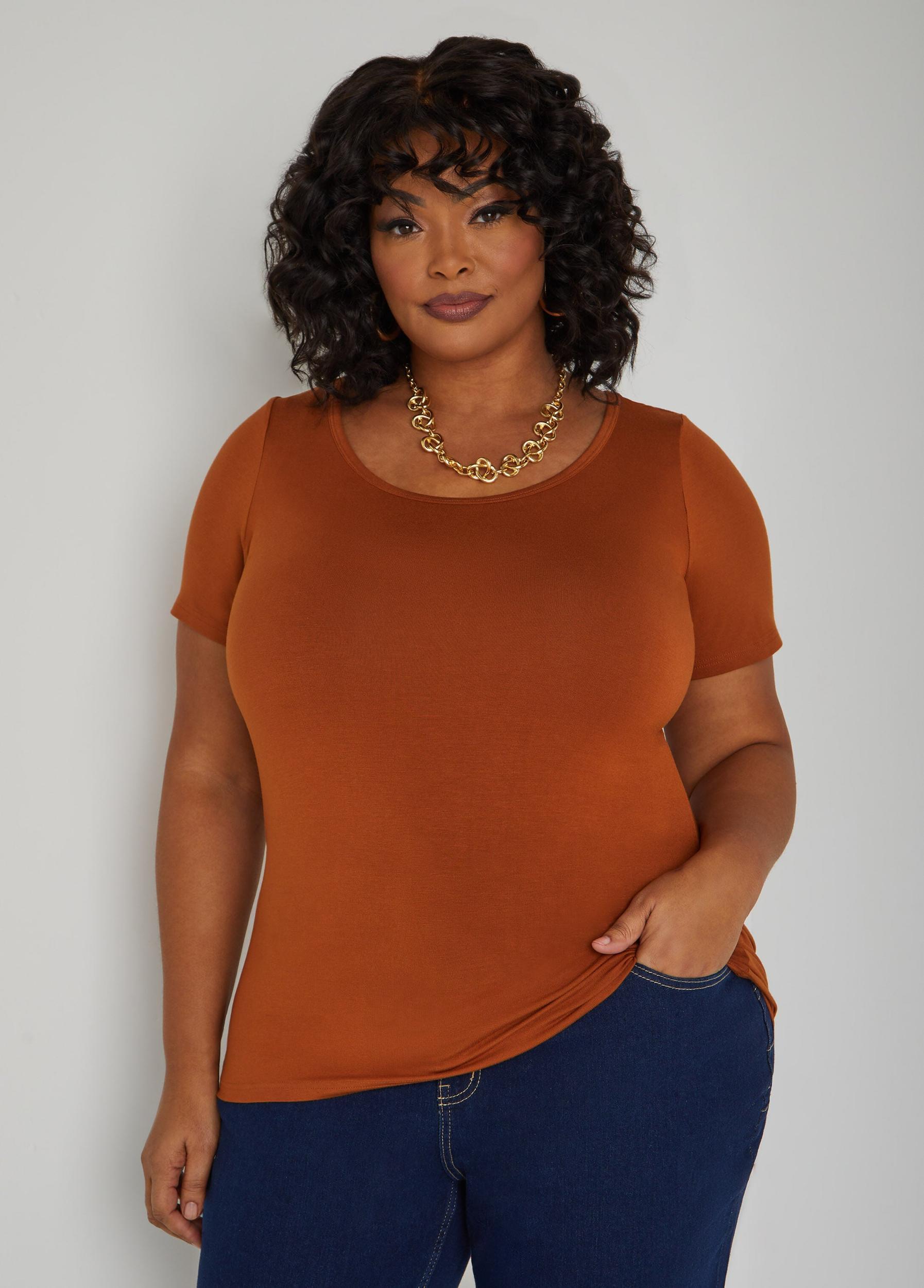 The Basic Scoop Neck Tee Product Image