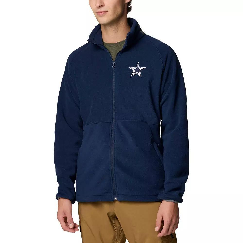 Men's Columbia Navy Dallas Cowboys Big & Tall Flanker IV Fleece Full-Zip Jacket, Size: 2XB, Blue Product Image