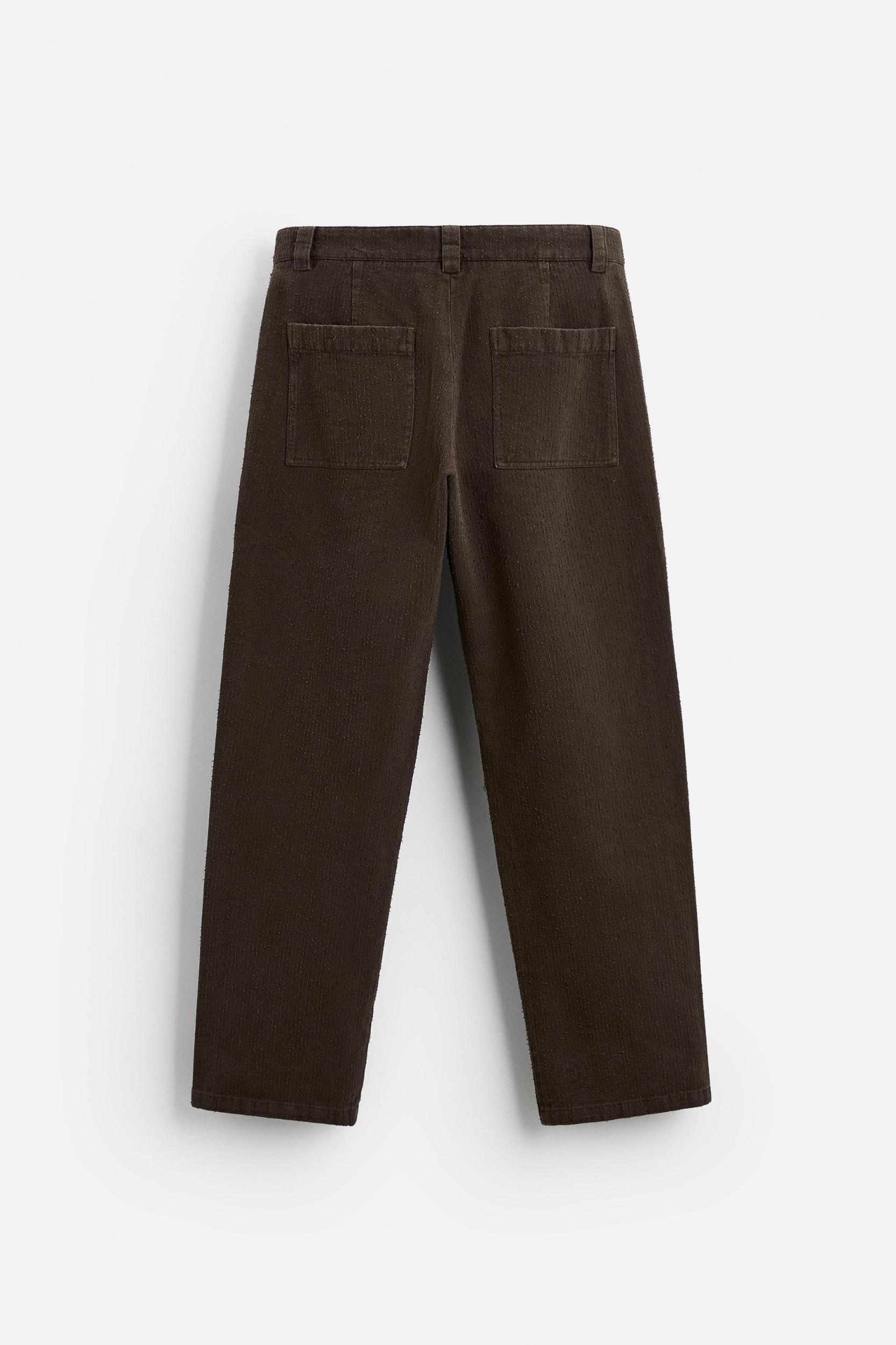 STRUCTURED STRAIGHT FIT PANTS Product Image