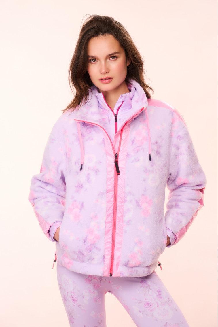 BOGNER FIRE+ICE x LoveShackFancy Ninetta Fleece Jacket - HIBISCUS Product Image